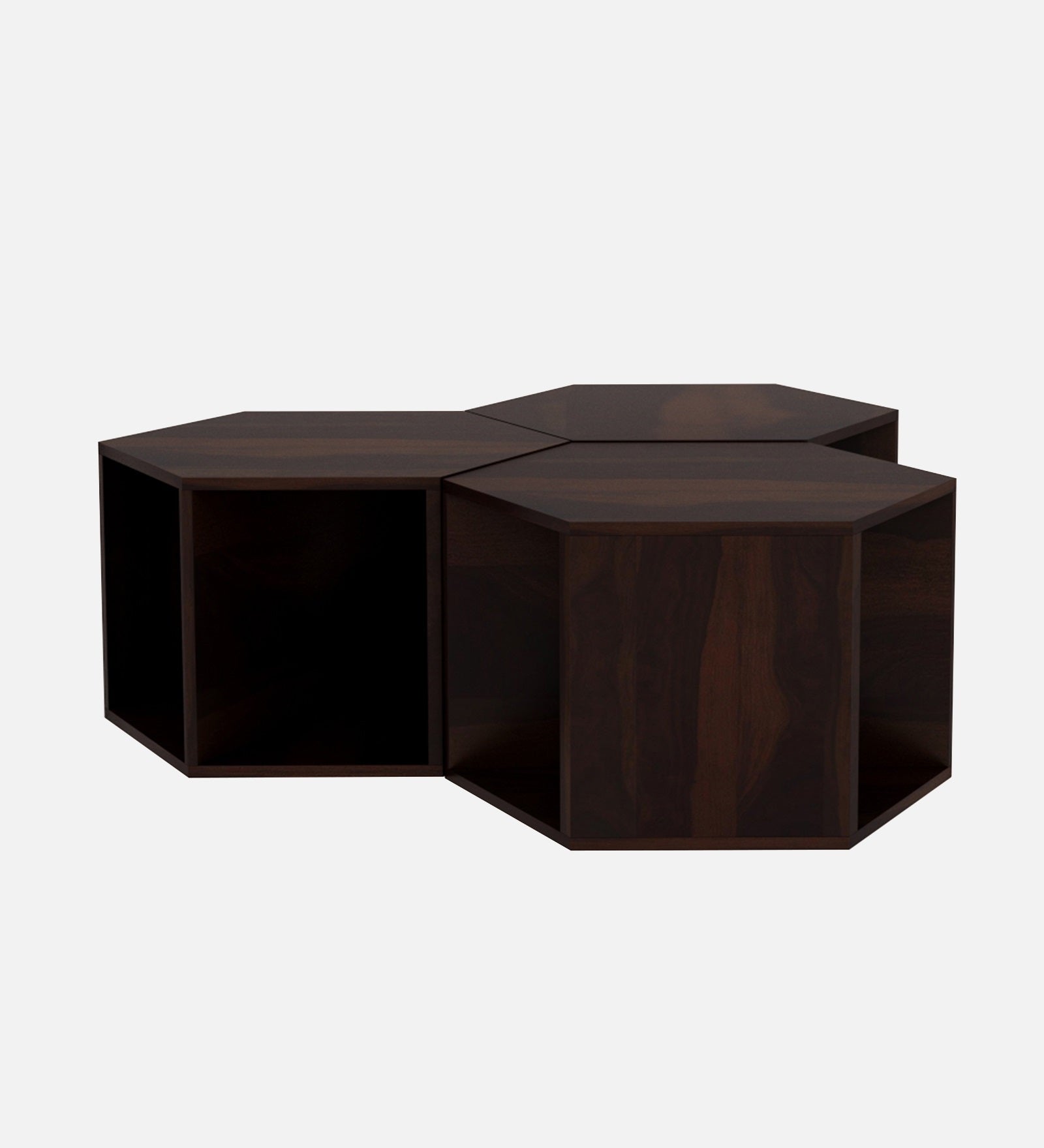 Mann Nesting Table In Dark Walnut Finish - Febonic Living