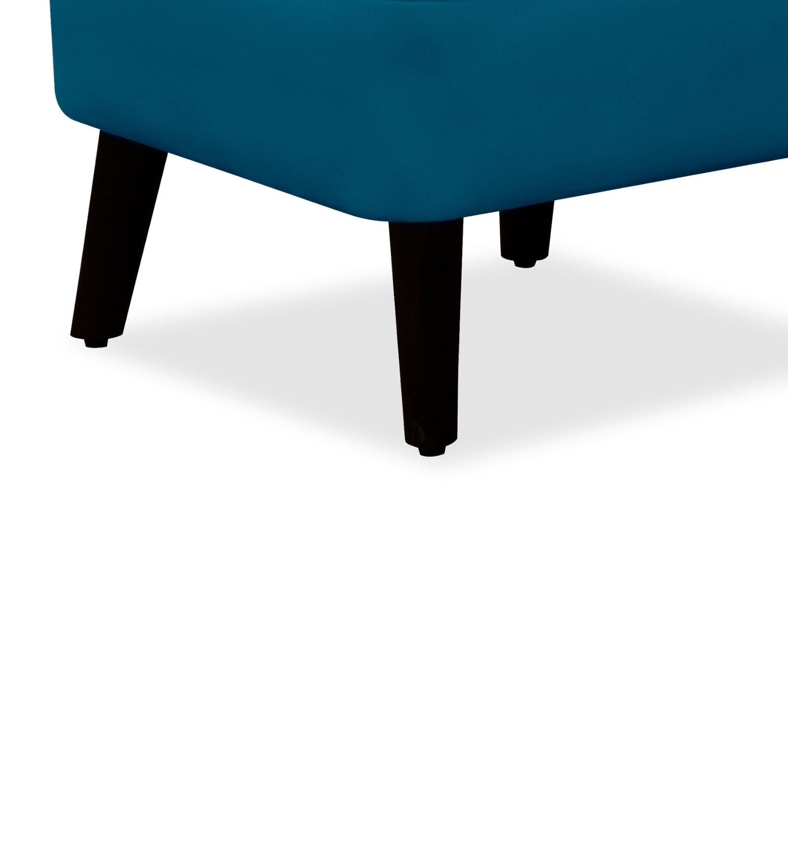 Robby Velvet Slipper Chair in Aqua Blue Colour - Febonic Living