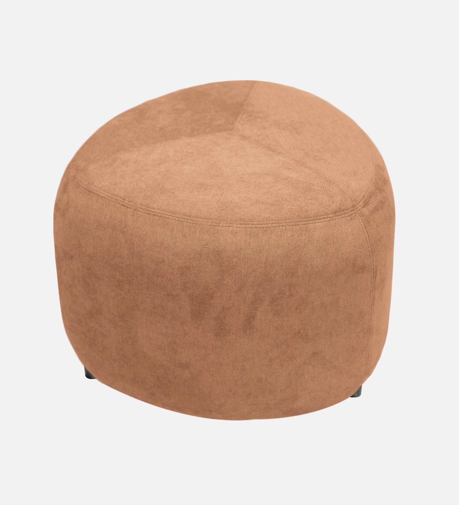 Keori Fabric Pouffe In Cosmic Beige Colour - Febonic Living
