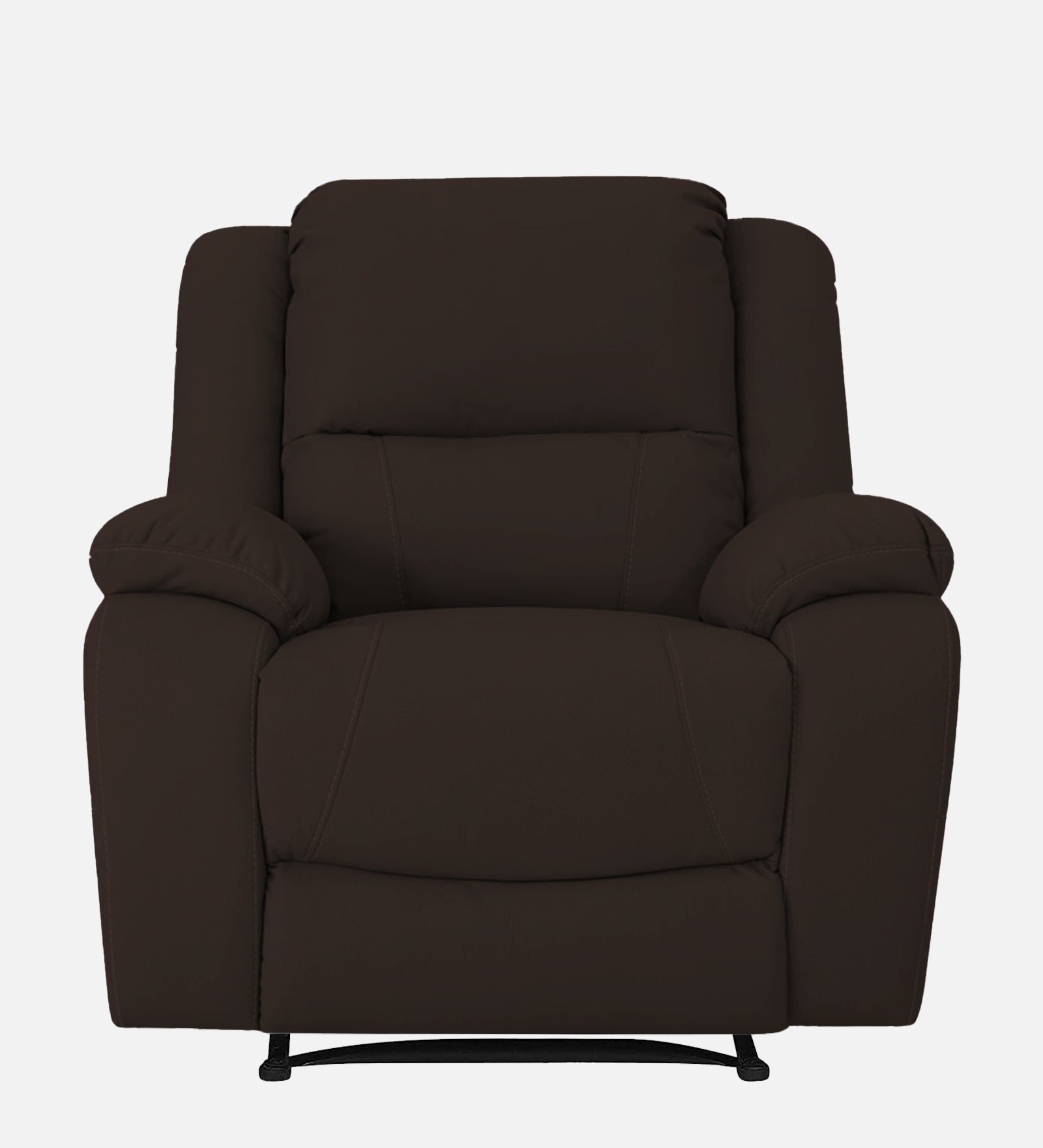 Adley Fabric 1 Seater Manual Recliner In Coco Brown Colour - Febonic Living