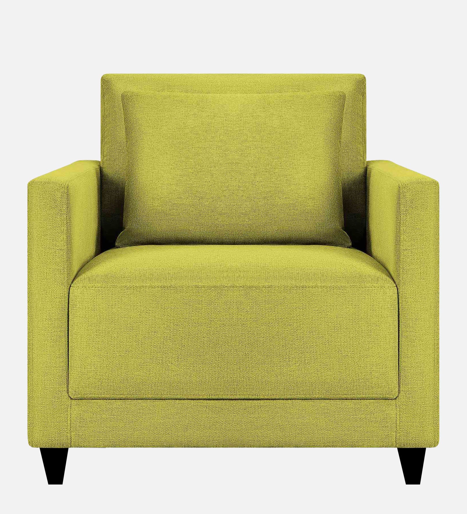 Kera Fabric 1 Seater Sofa In Parrot Green Colour - Febonic Living