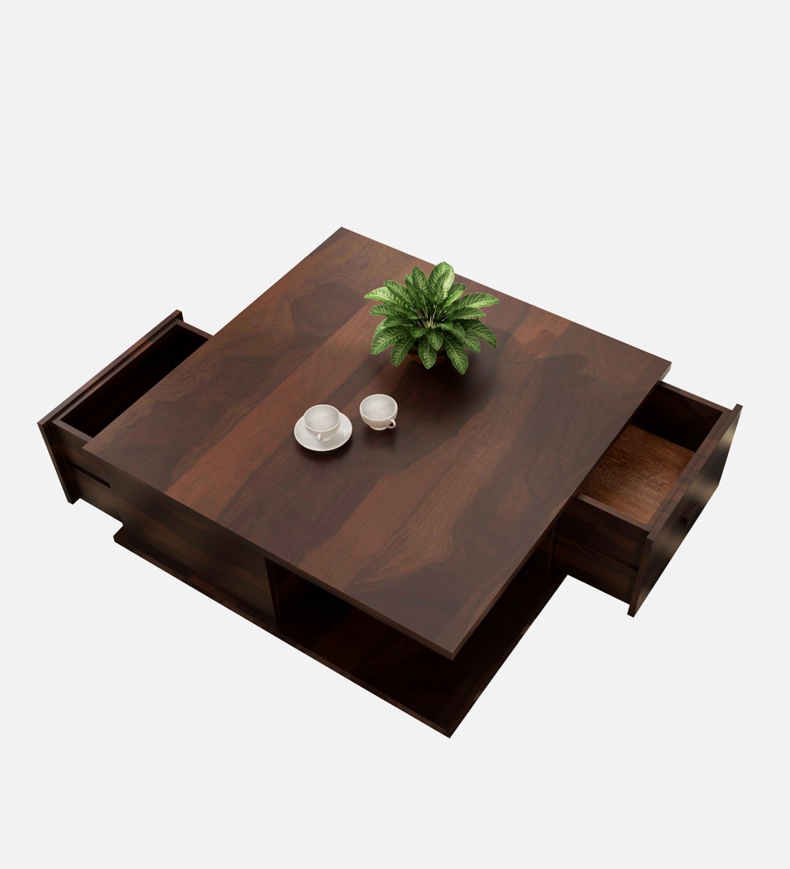 kasa Coffee Table In Dark Walnut Finish - Febonic Living