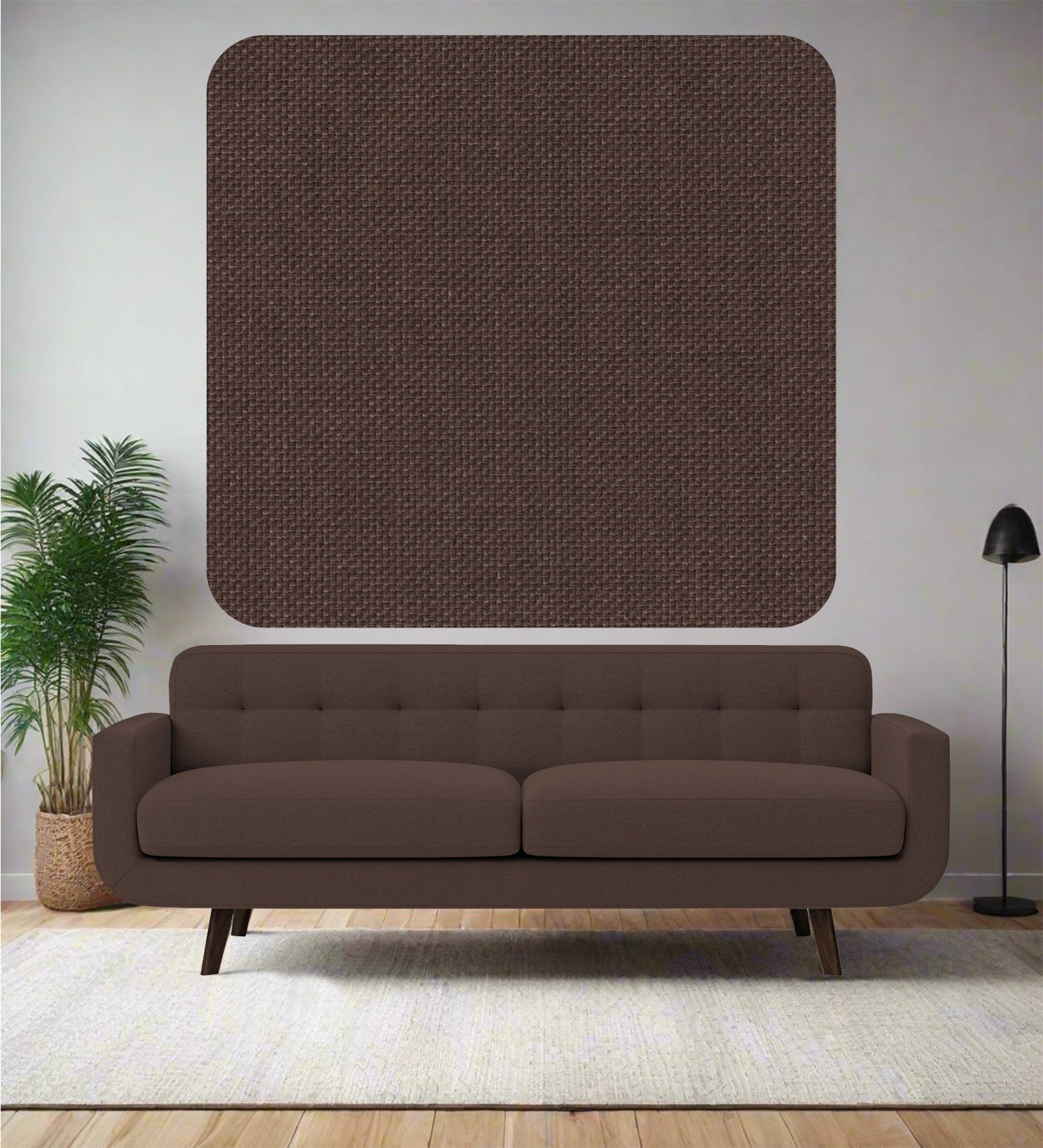 Lenin Crypto Fabric Caramel Brown 136 Code - Febonic Living