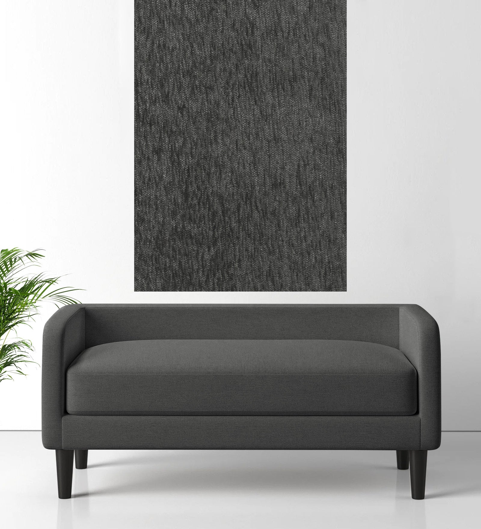 Polycotton Beso Fabric Charcoal Grey 170 Code - Febonic Living