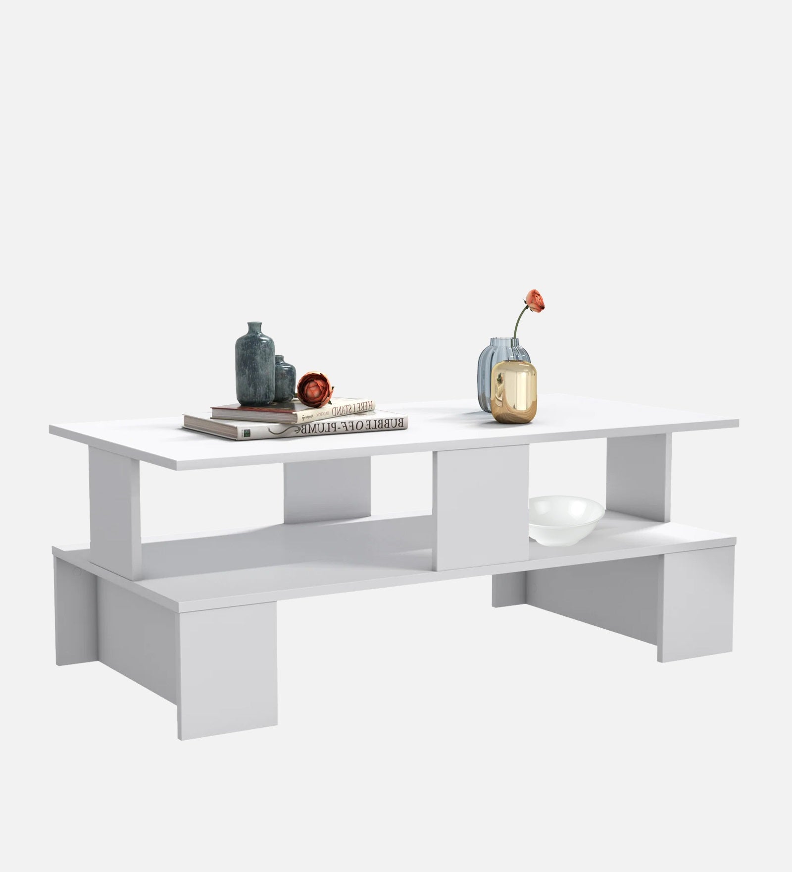 Ares Coffee Table In Frost White Finish - Febonic Living