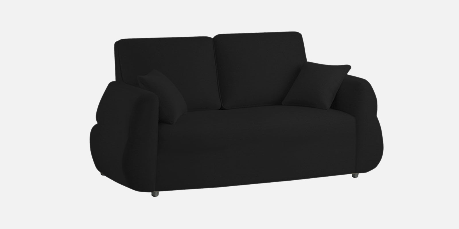 Jack Fabric 2 Seater Sofa In Zed Black Colour - Febonic Living