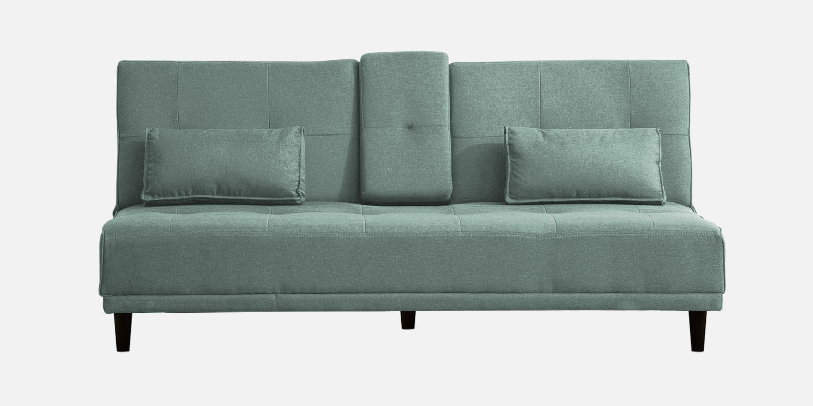 Jerry Fabric 3 Seater Convertible Sofa Cum Bed In Suka Blue Colour - Febonic Living