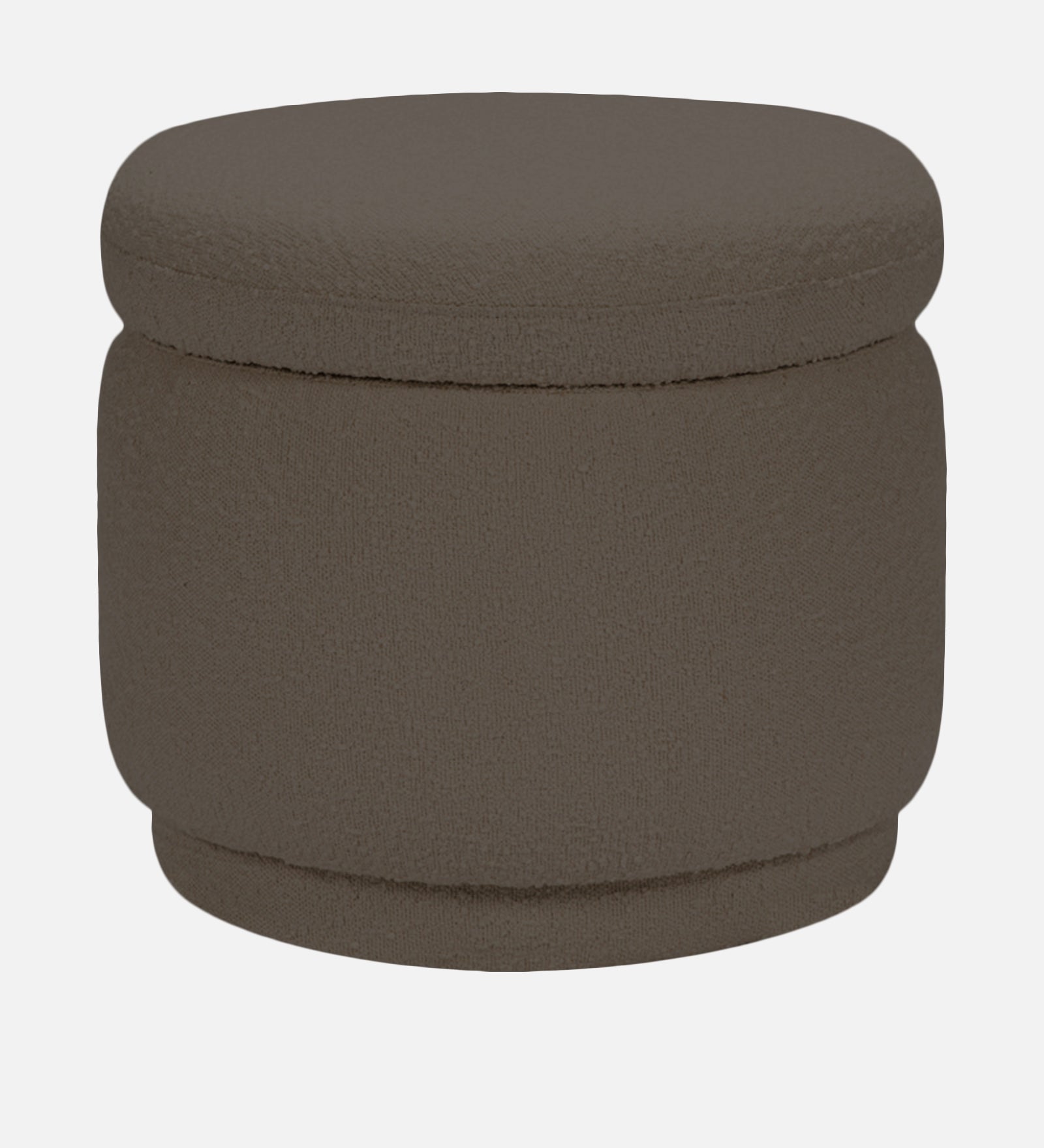 Noki Boucle Fabric Ottoman In Niya Beige Colour With Storage - Febonic Living