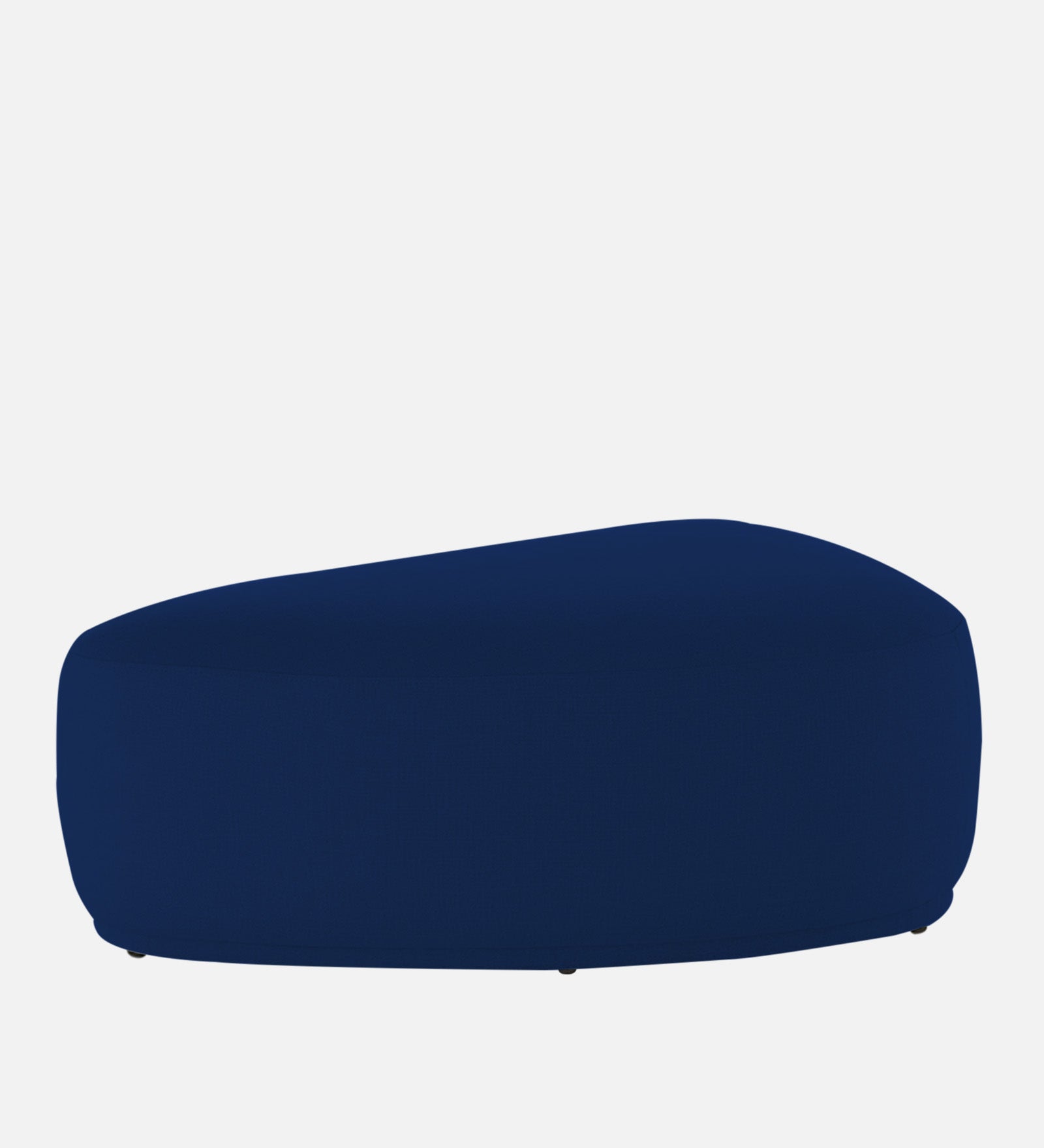 Nona Fabric Pouffe In Royal Blue Colour - Febonic Living