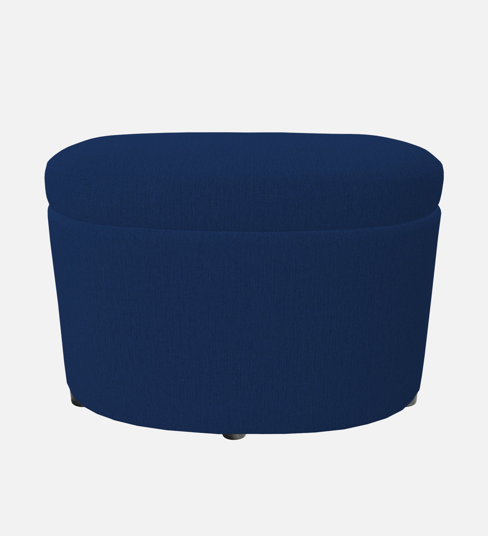 Ruggy Fabric Storage Ottoman in Royal Blue Colour - Febonic Living