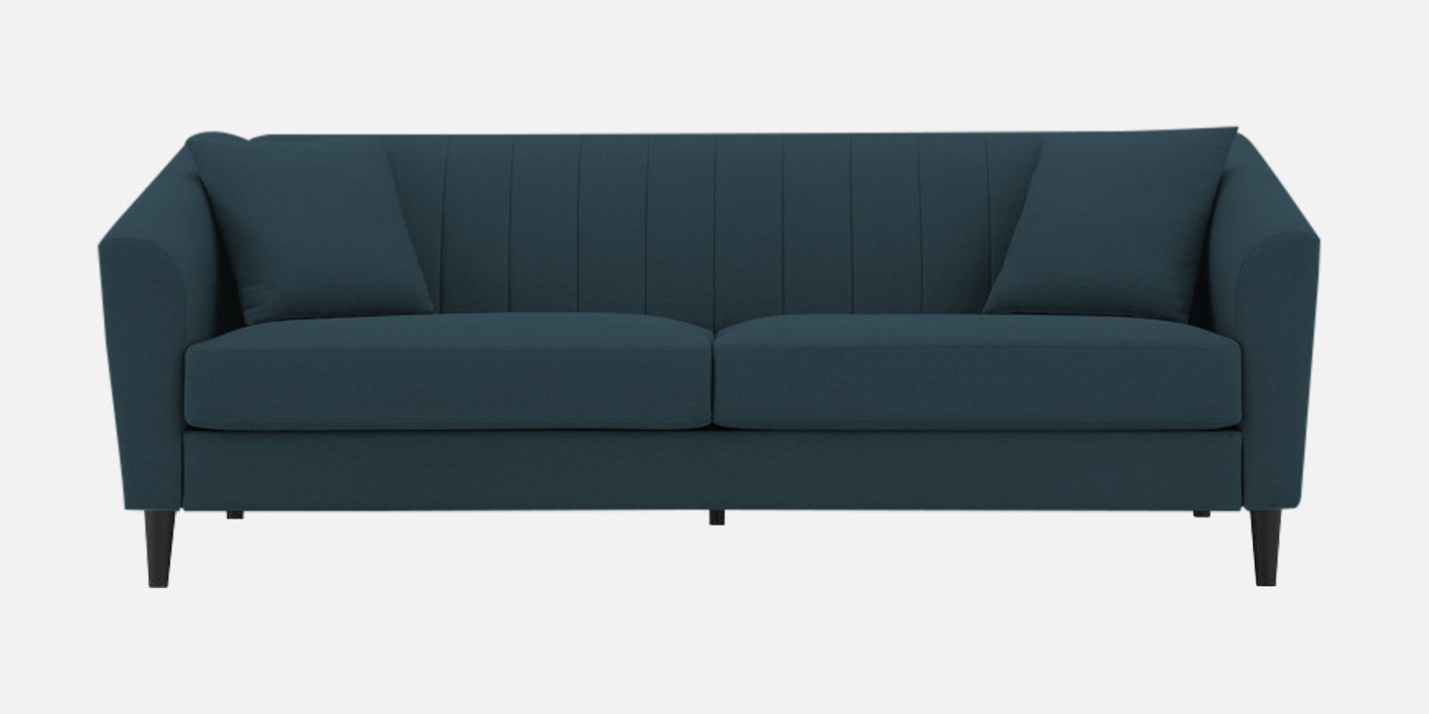 Polon Fabric 3 Seater Sofa In Cool Blue Colour - Febonic Living