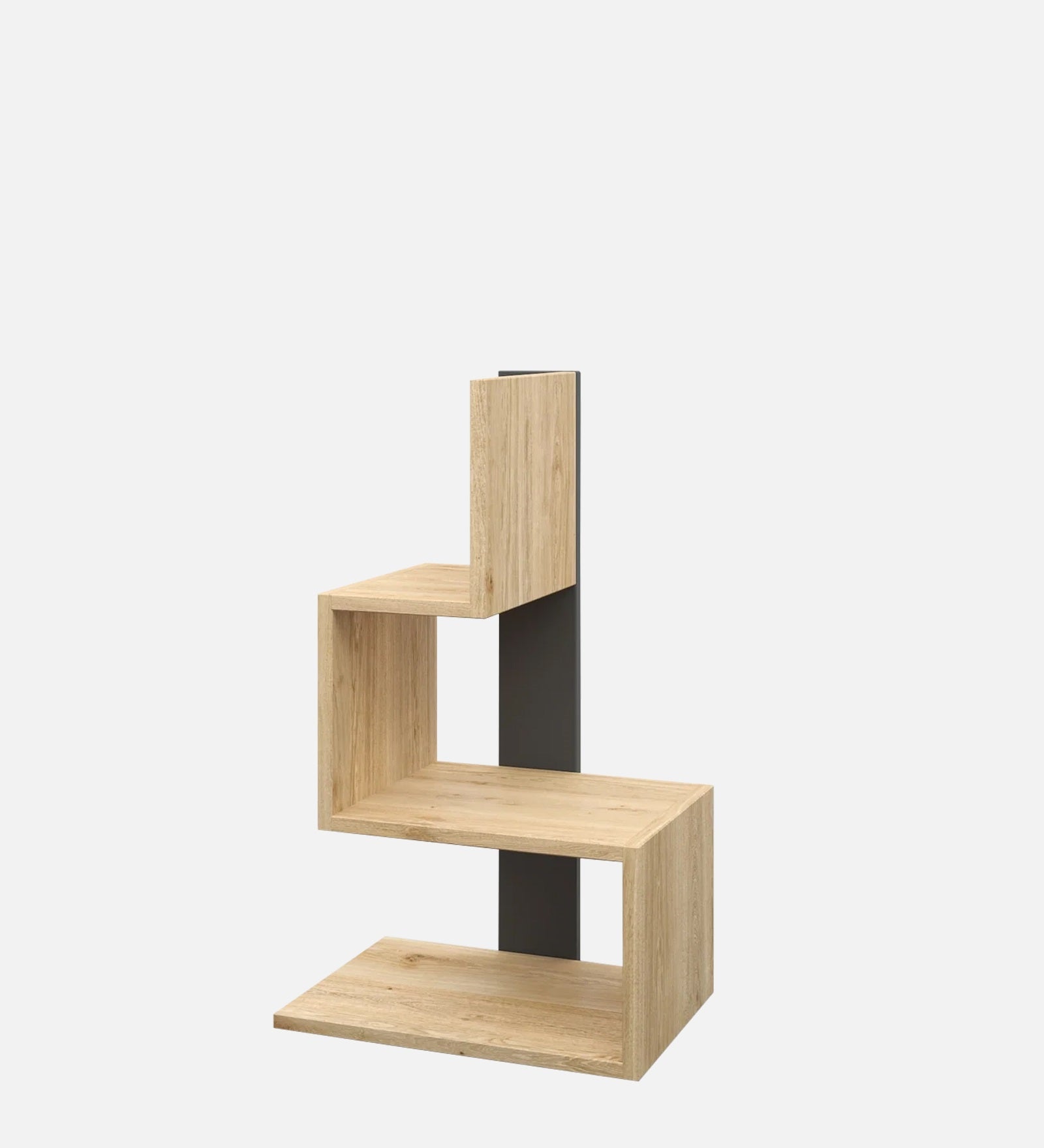 Soli Bedside Table in Wenge & Oral Walnut Finish - Febonic Living