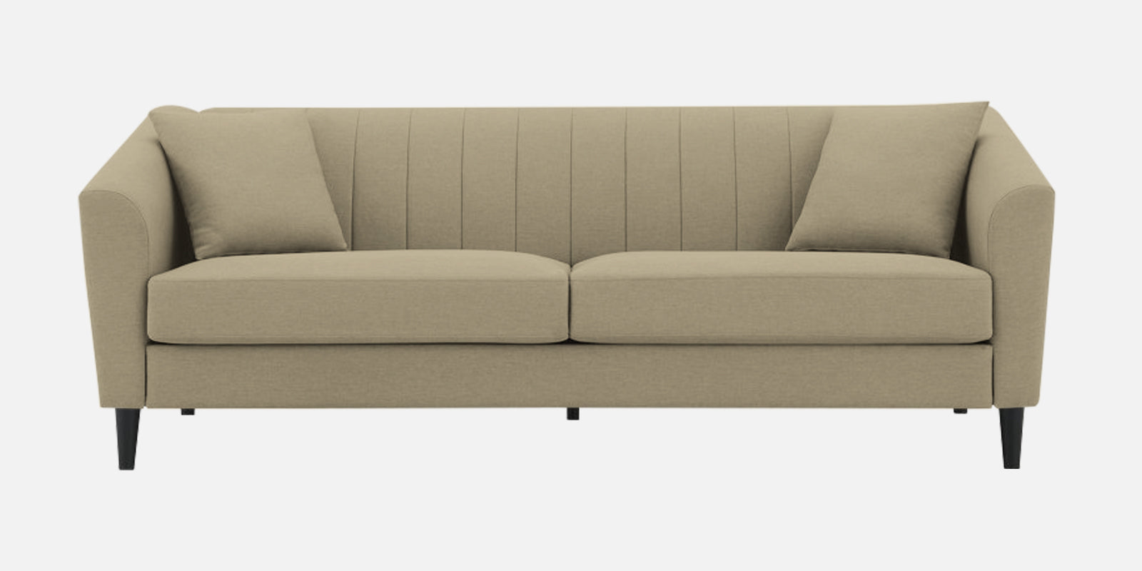 Polon Fabric 3 Seater Sofa In Honey Beige Colour - Febonic Living