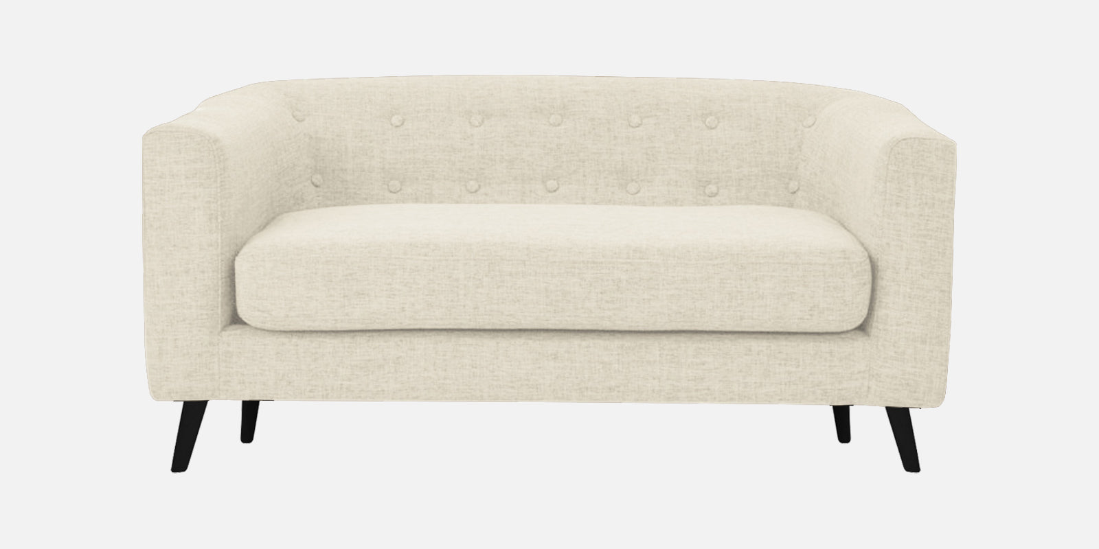 Casper Fabric 2 Seater Sofa In Ivory Cream Colour - Febonic Living