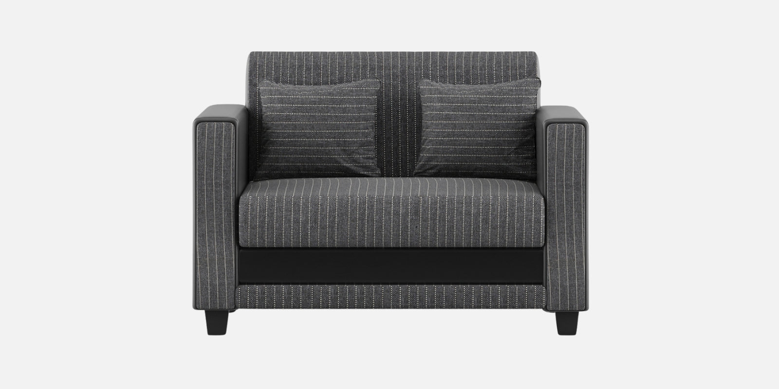 Juno Fabric 2 Seater Sofa In Lama Black Colour - Febonic Living