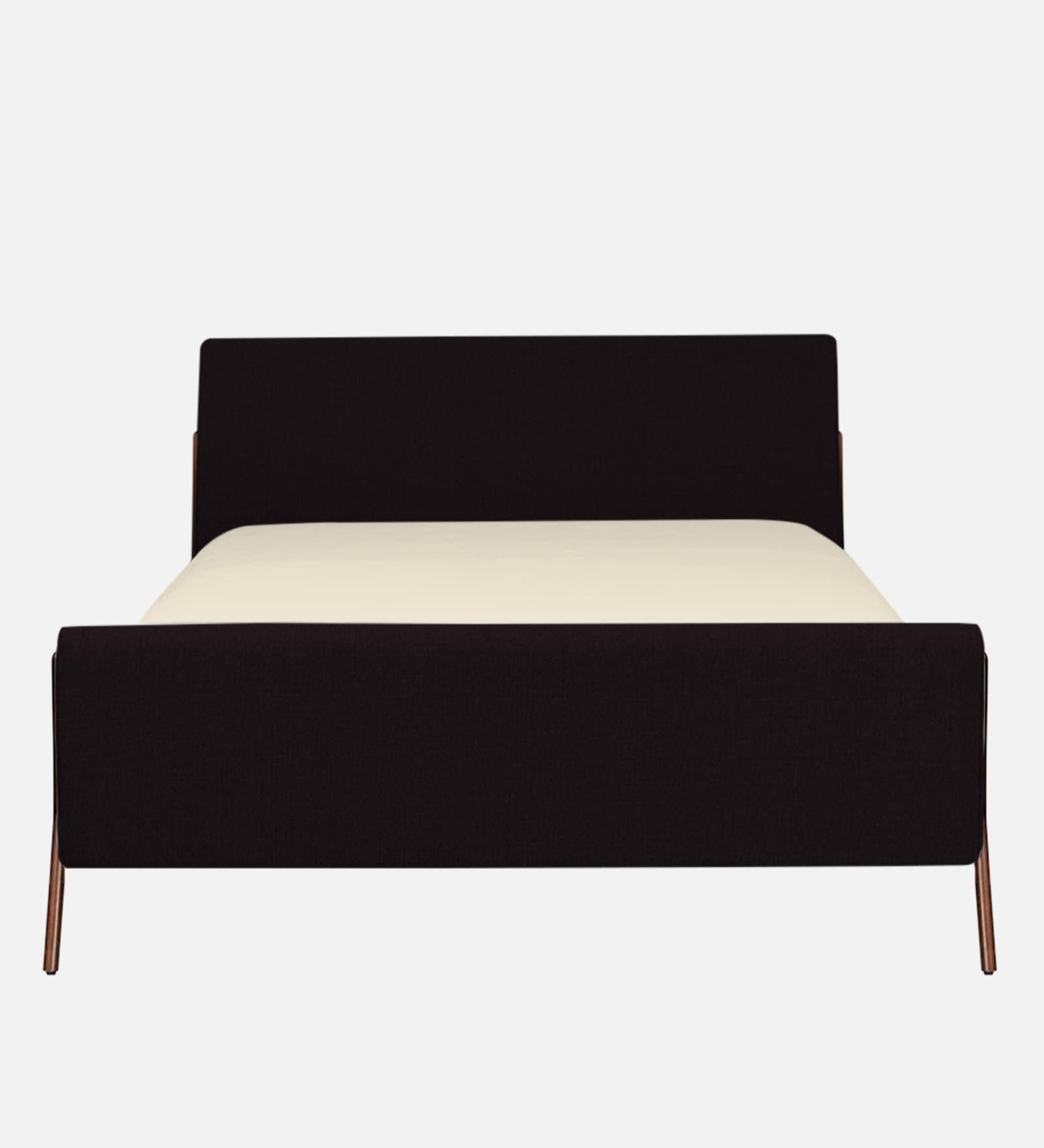 Catla Fabric Upholstered Queen Size Bed In Cara Brown Colour - Febonic Living