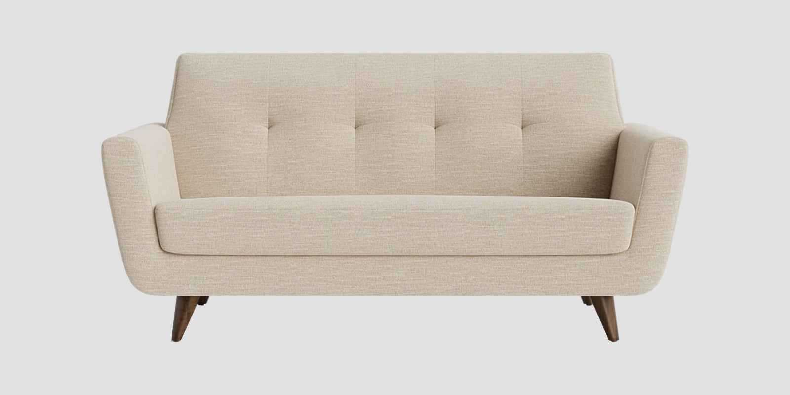 Jasmin Fabric 2 Seater Sofa In Ivory Cream Colour - Febonic Living