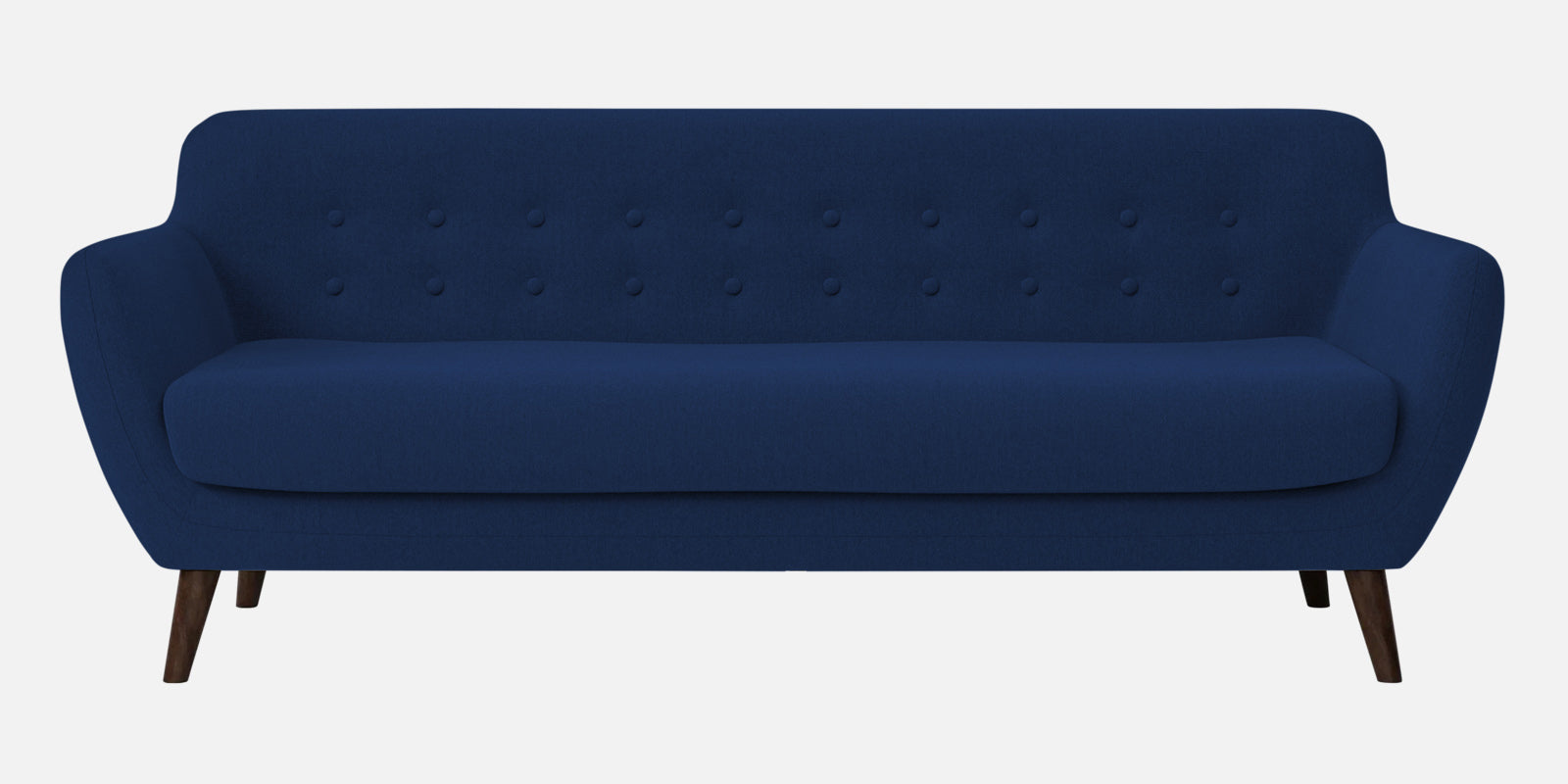 Goofy Fabric 3 Seater Sofa In Royal Blue Colour - Febonic Living