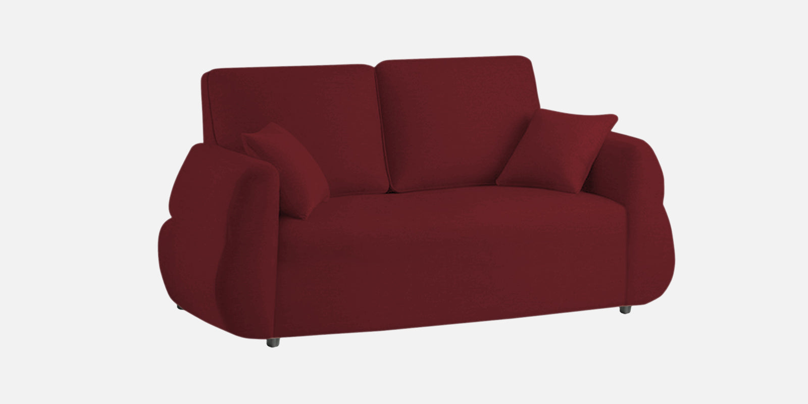 Jack Fabric 2 Seater Sofa In Blood Maroon Colour - Febonic Living