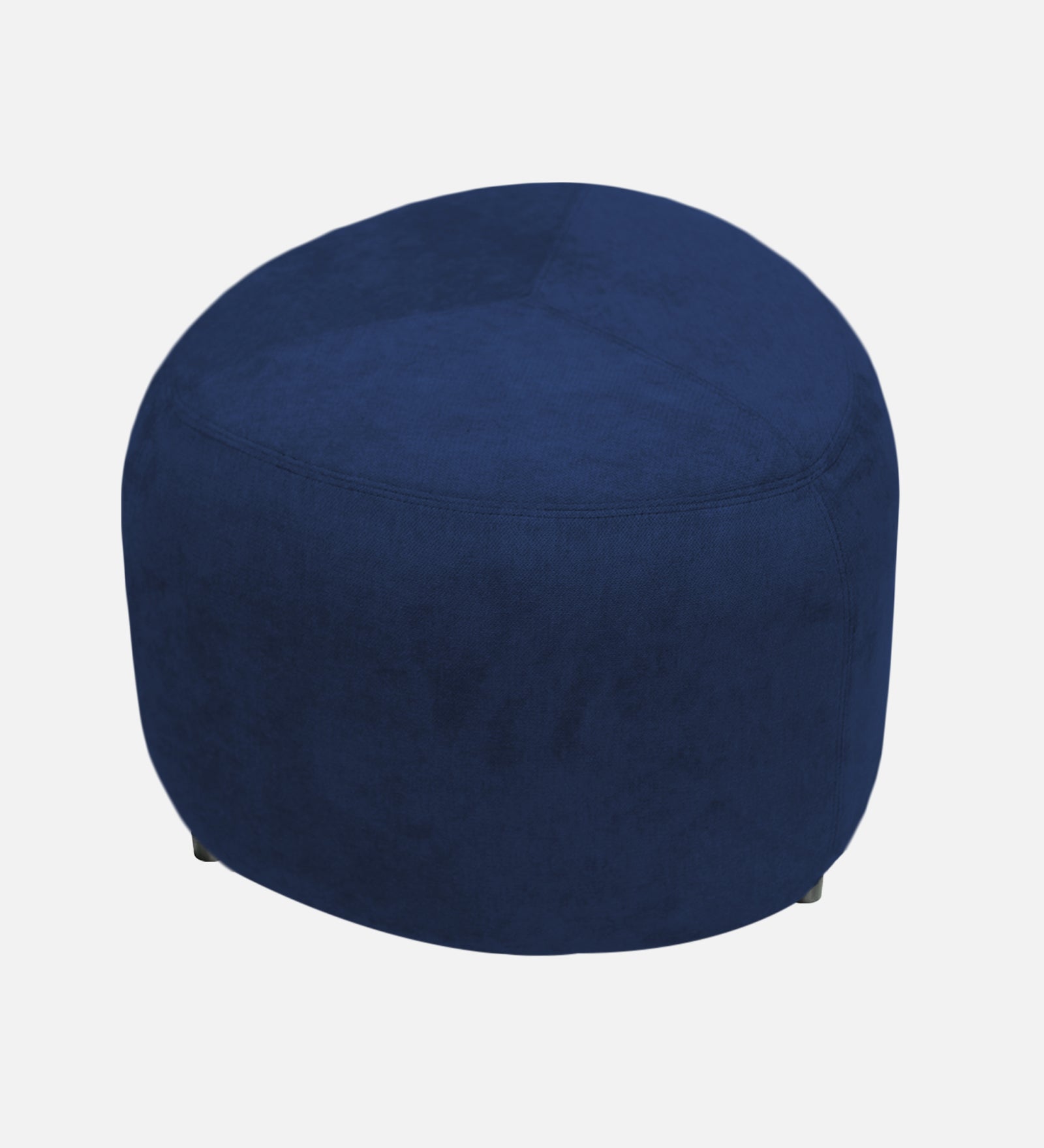 Keori Fabric Pouffe In Royal Blue Colour - Febonic Living