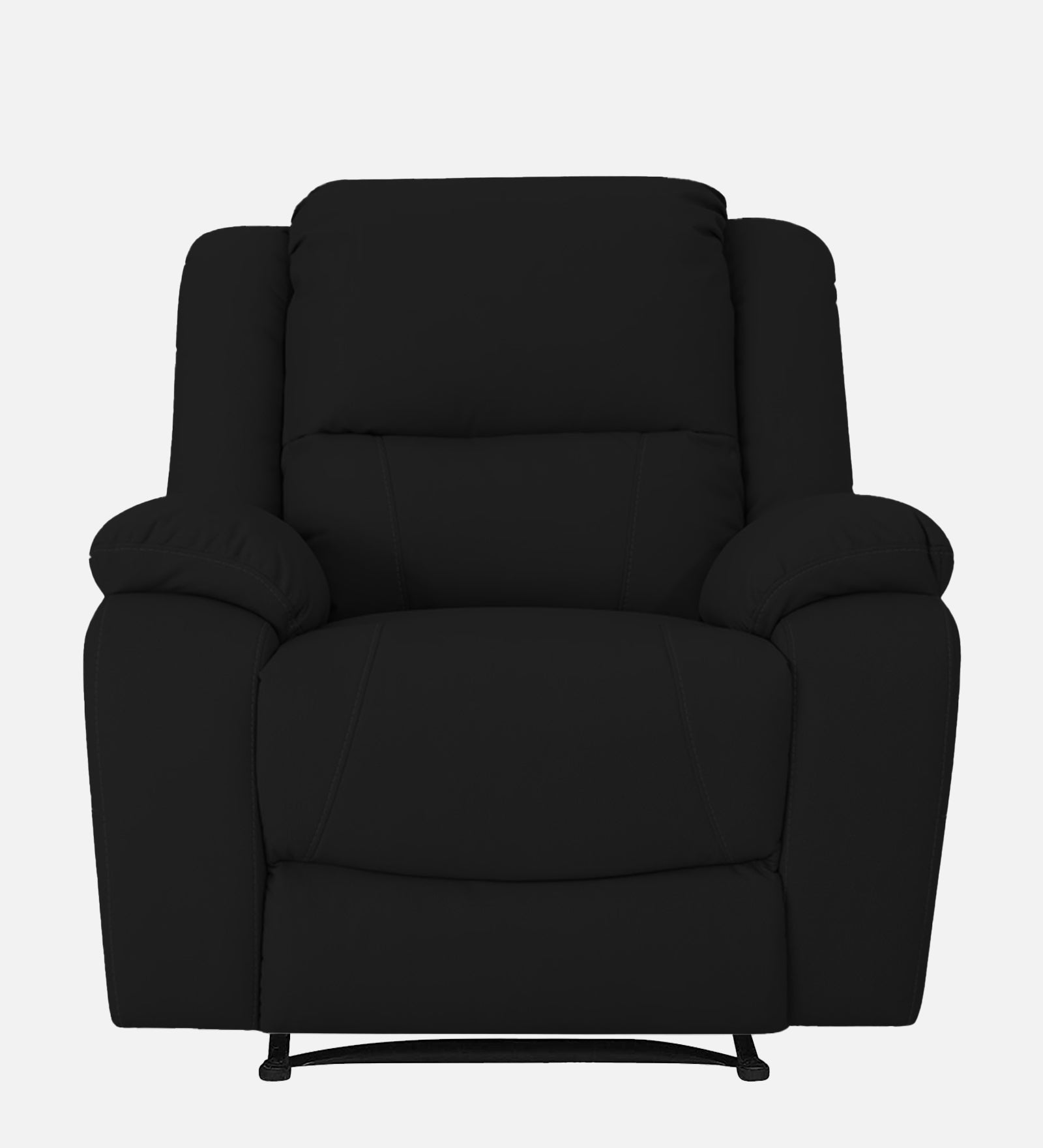 Adley Fabric 1 Seater Manual Recliner In Heather Black Colour - Febonic Living