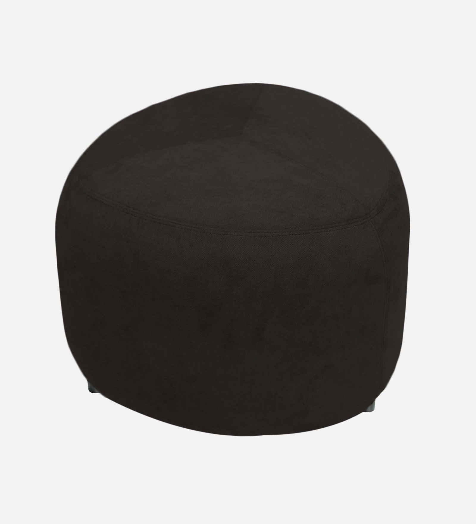 Keori Fabric Pouffe In Zed Black Colour - Febonic Living