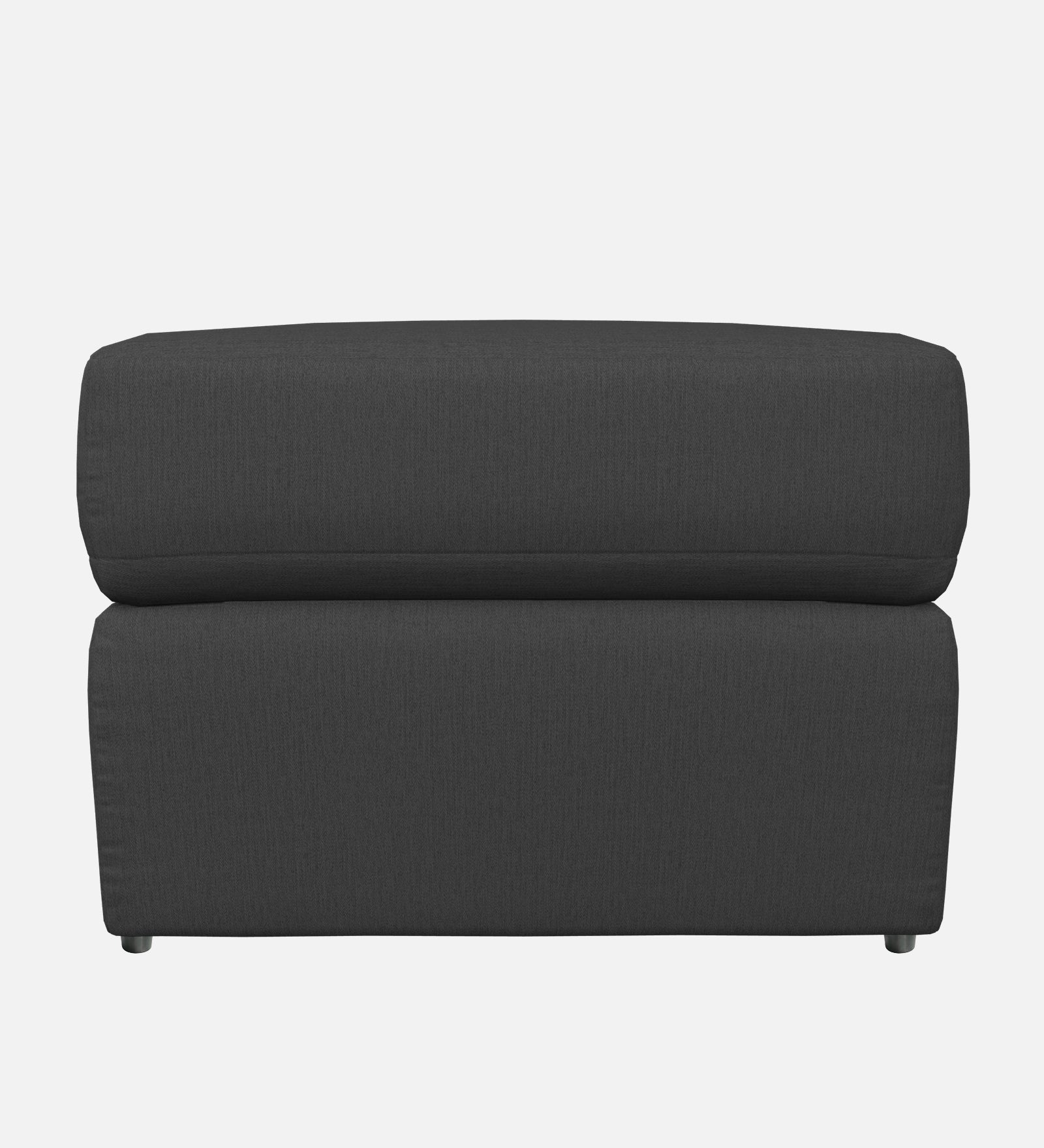 Penny Fabric Ottoman In Charcoal Grey Colour With Storage - Febonic Living