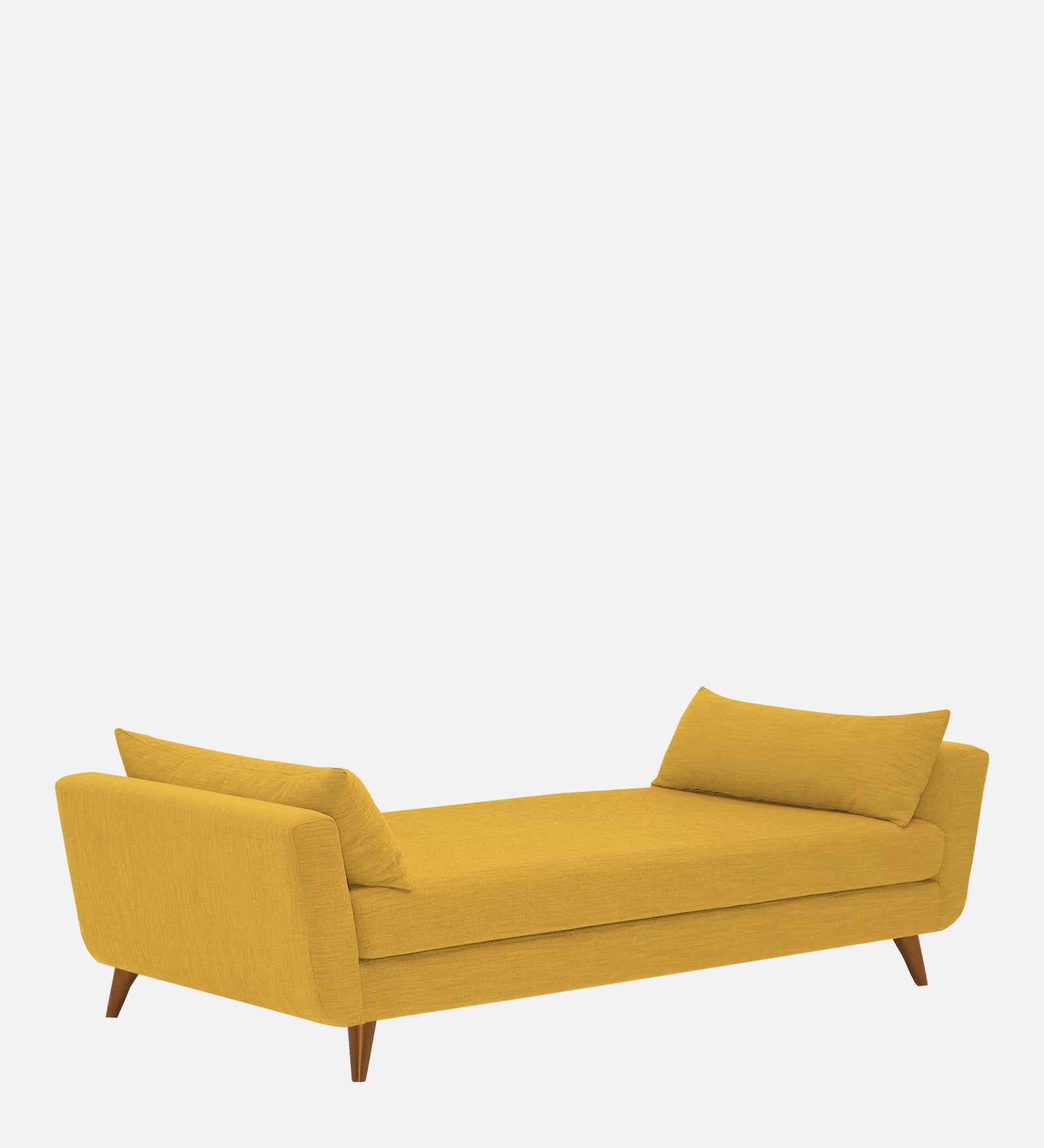 Jasmin Fabric Chaise Lounger In Bold Yellow Colour - Febonic Living