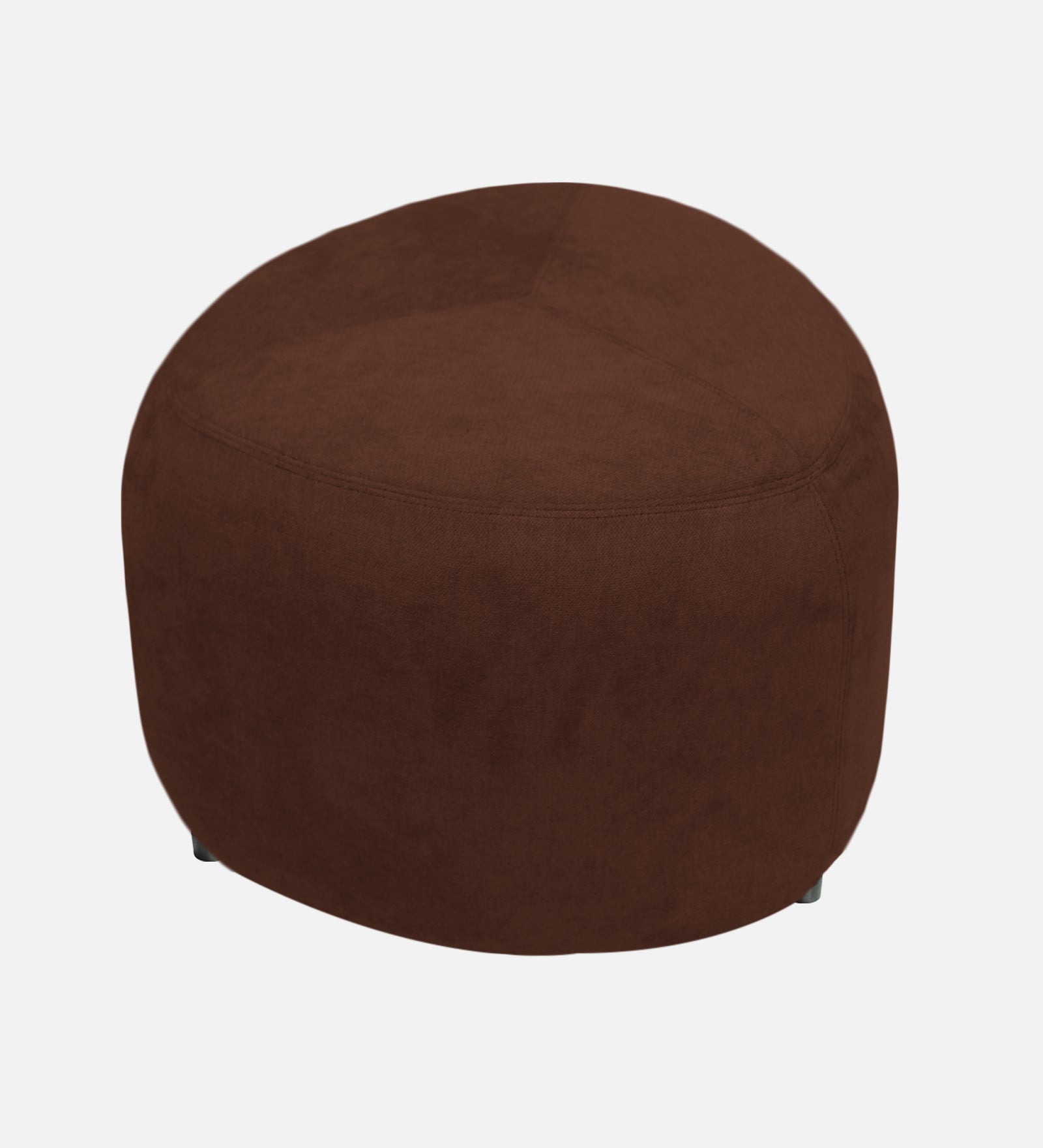 Keori Fabric Pouffe In Coffee Brown Colour - Febonic Living