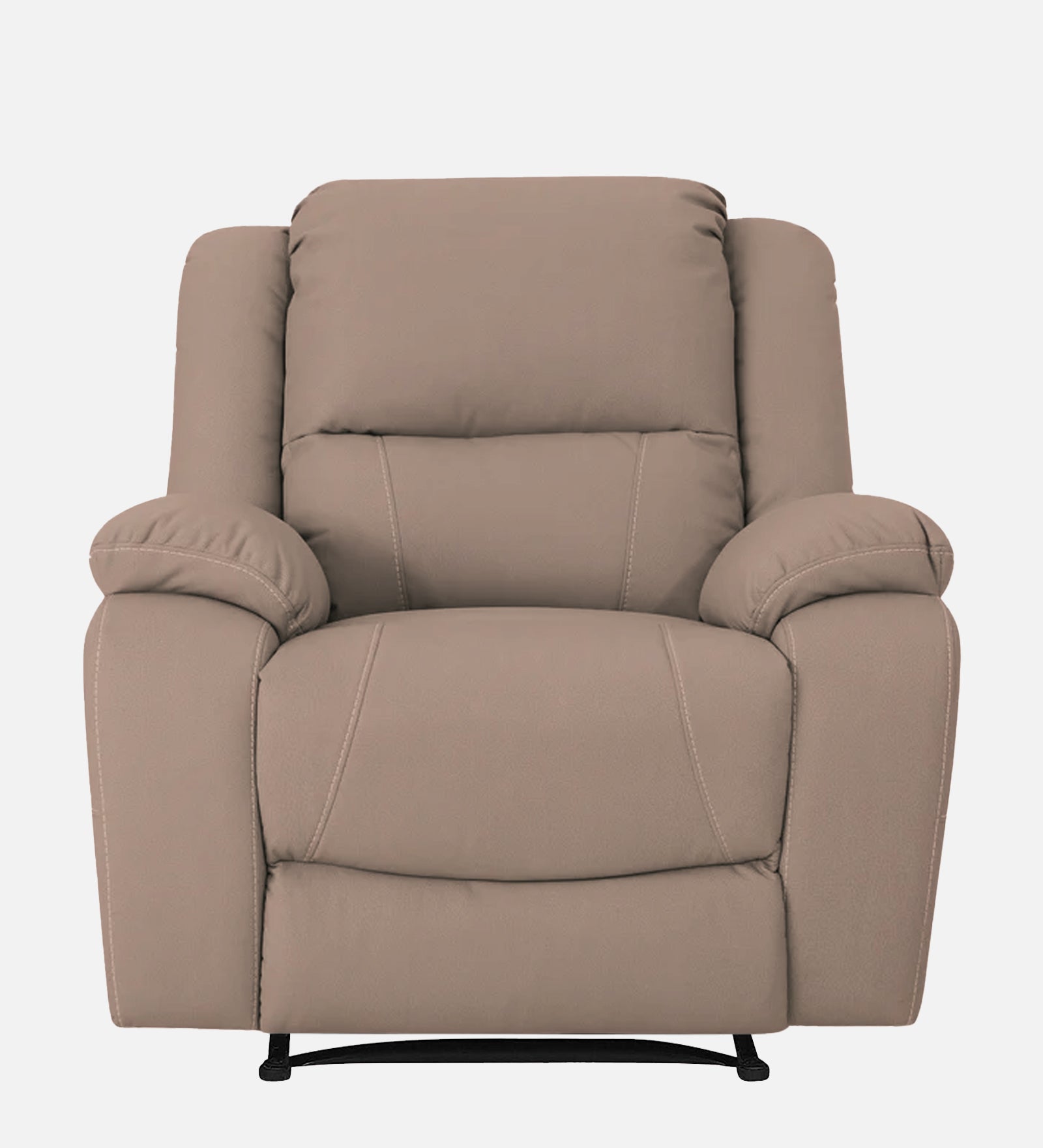 Adley Fabric 1 Seater Manual Recliner In Mush Beige Colour - Febonic Living