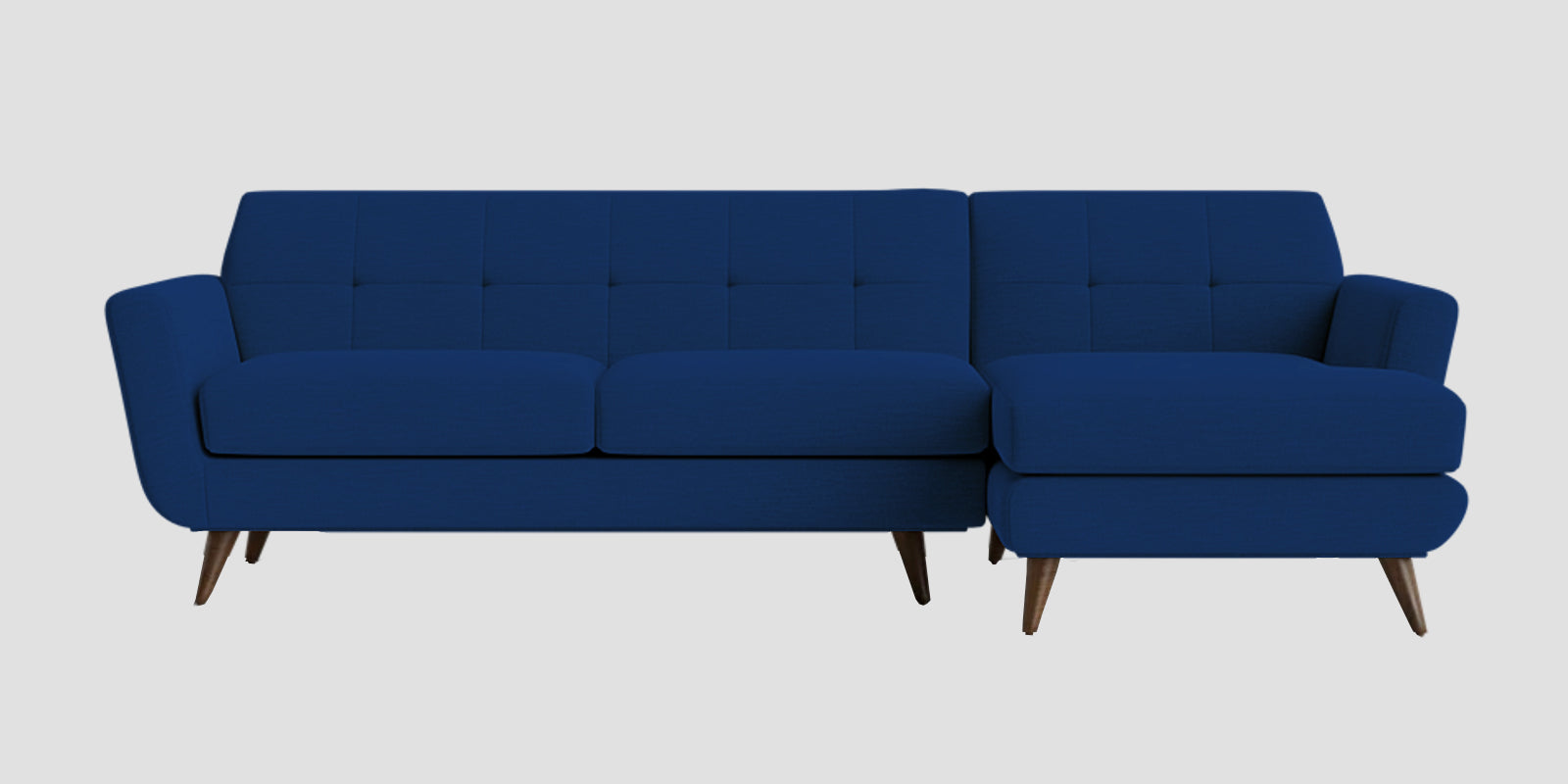 Jasmin Fabric LHS Sectional Sofa (3+ Lounger)In Royal Blue Colour - Febonic Living