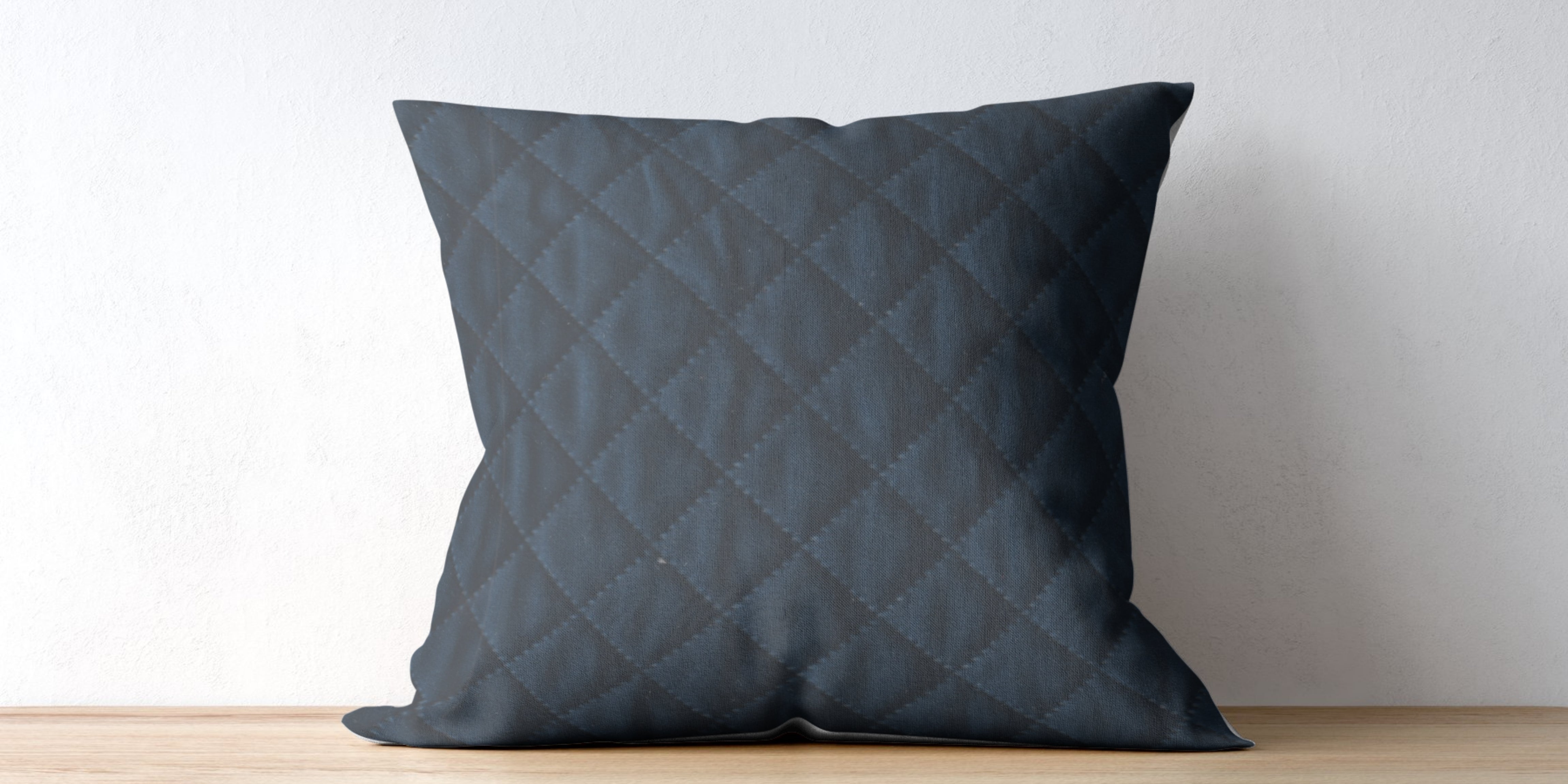 Velvet Quilted Fabric Swatch Navy Blue01 Code - Febonic Living