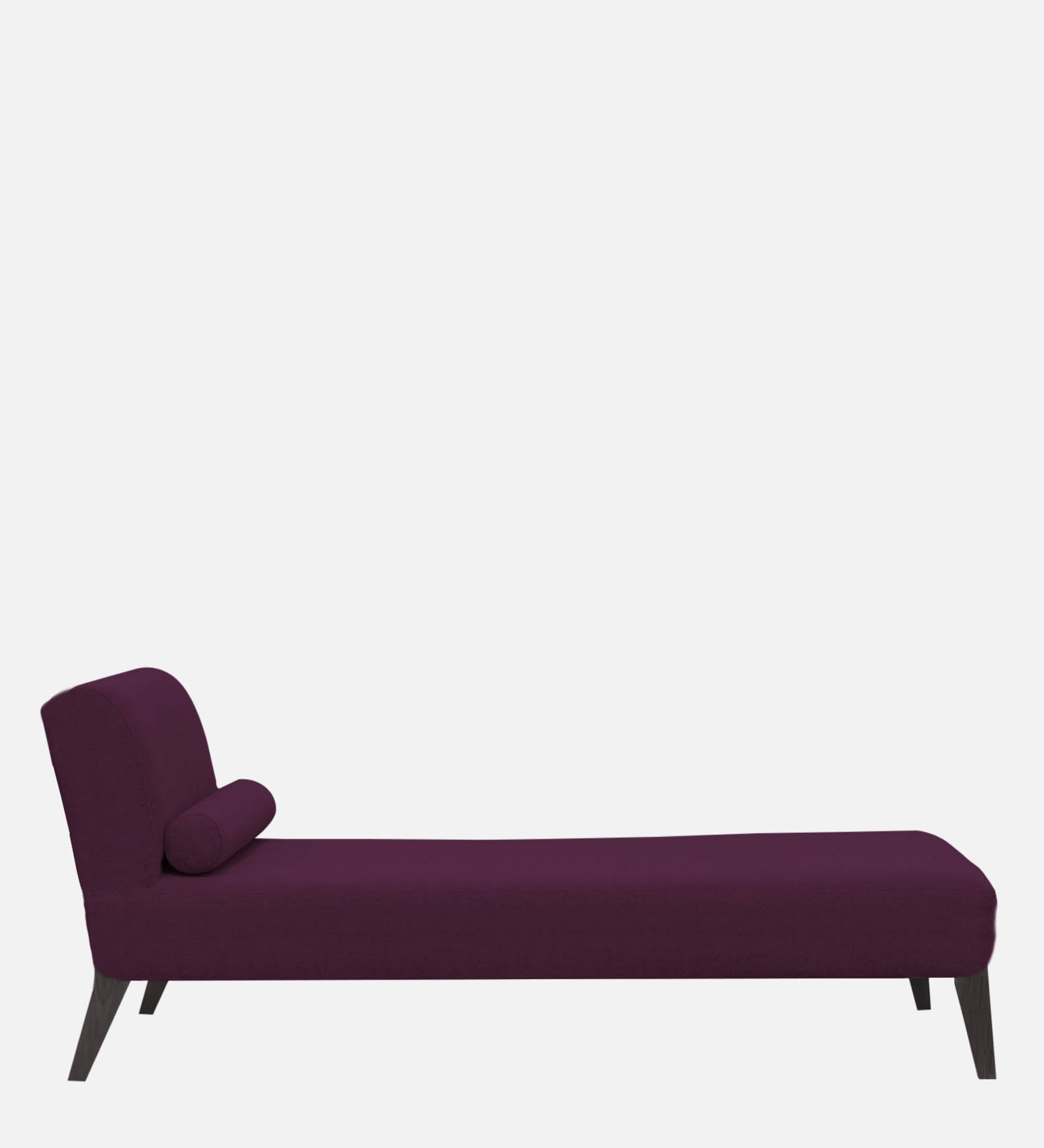 Noce Fabric Armless Chaise Lounger In Greek Purple Colour - Febonic Living