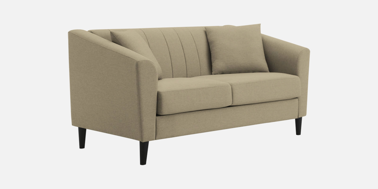 Polon Fabric 2 Seater Sofa In Honey Beige Colour - Febonic Living