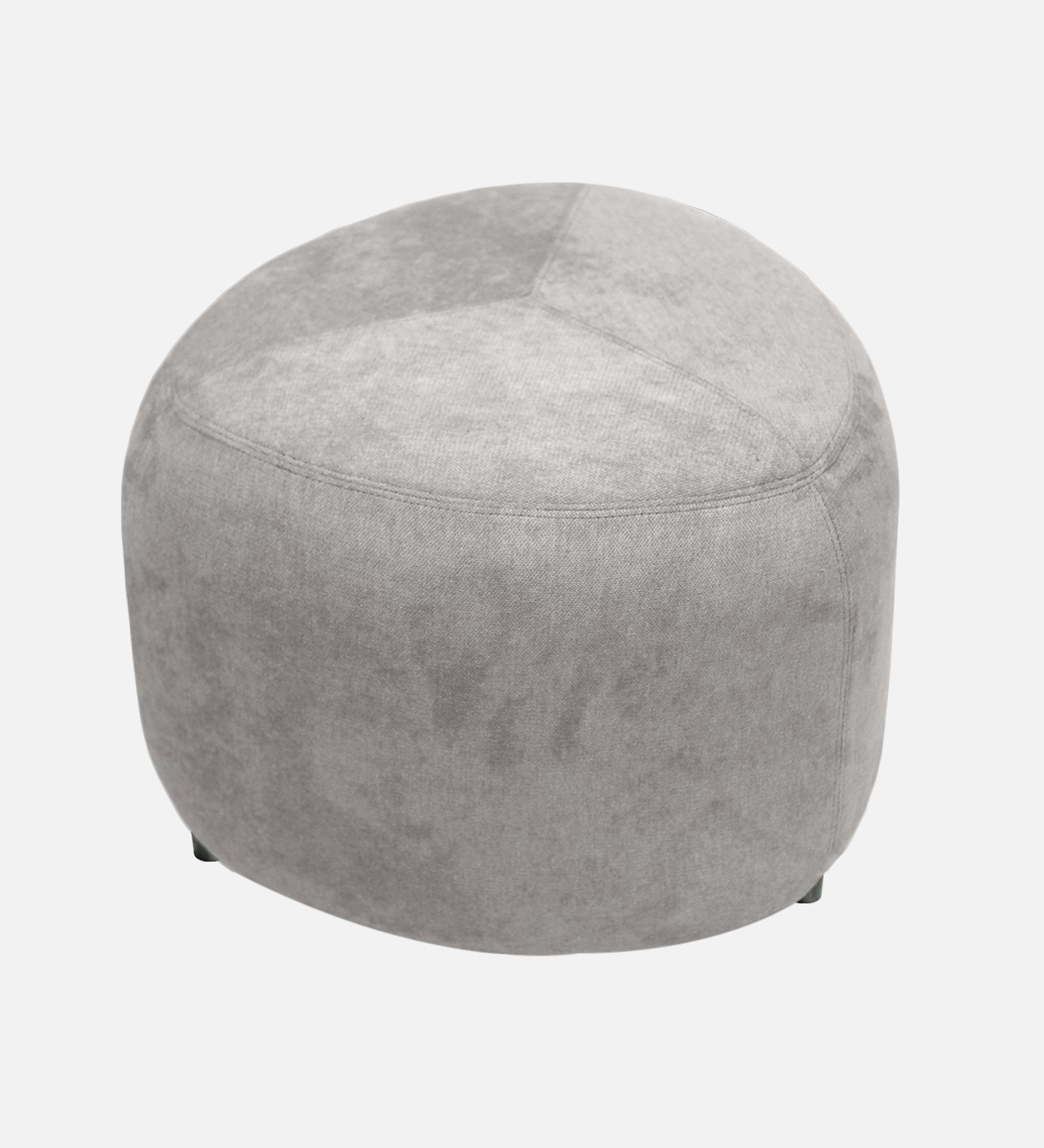 Keori Fabric Pouffe In Concrete Grey Colour - Febonic Living