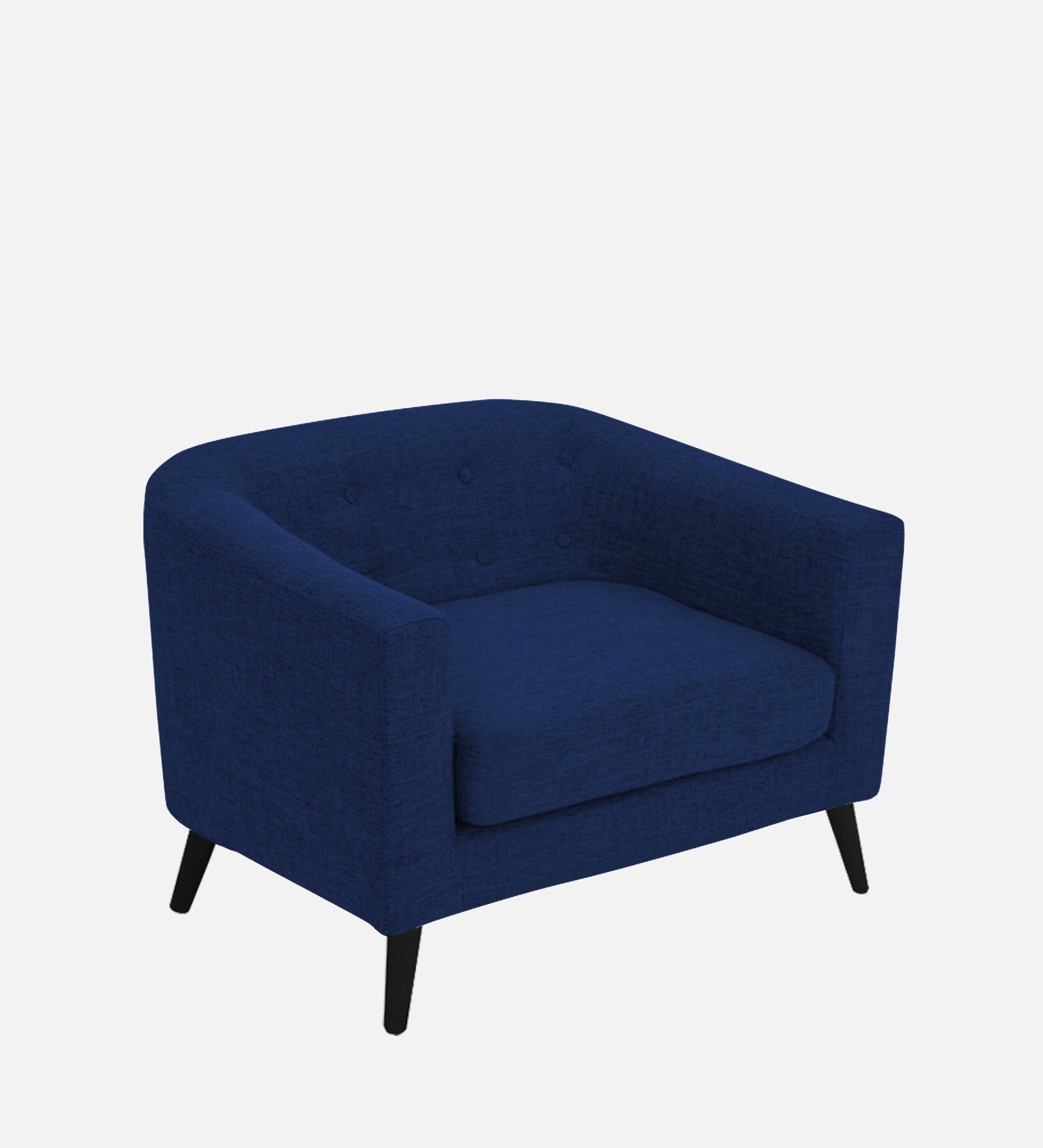 Casper Fabric 1 Seater Sofa In Royal Blue Colour - Febonic Living