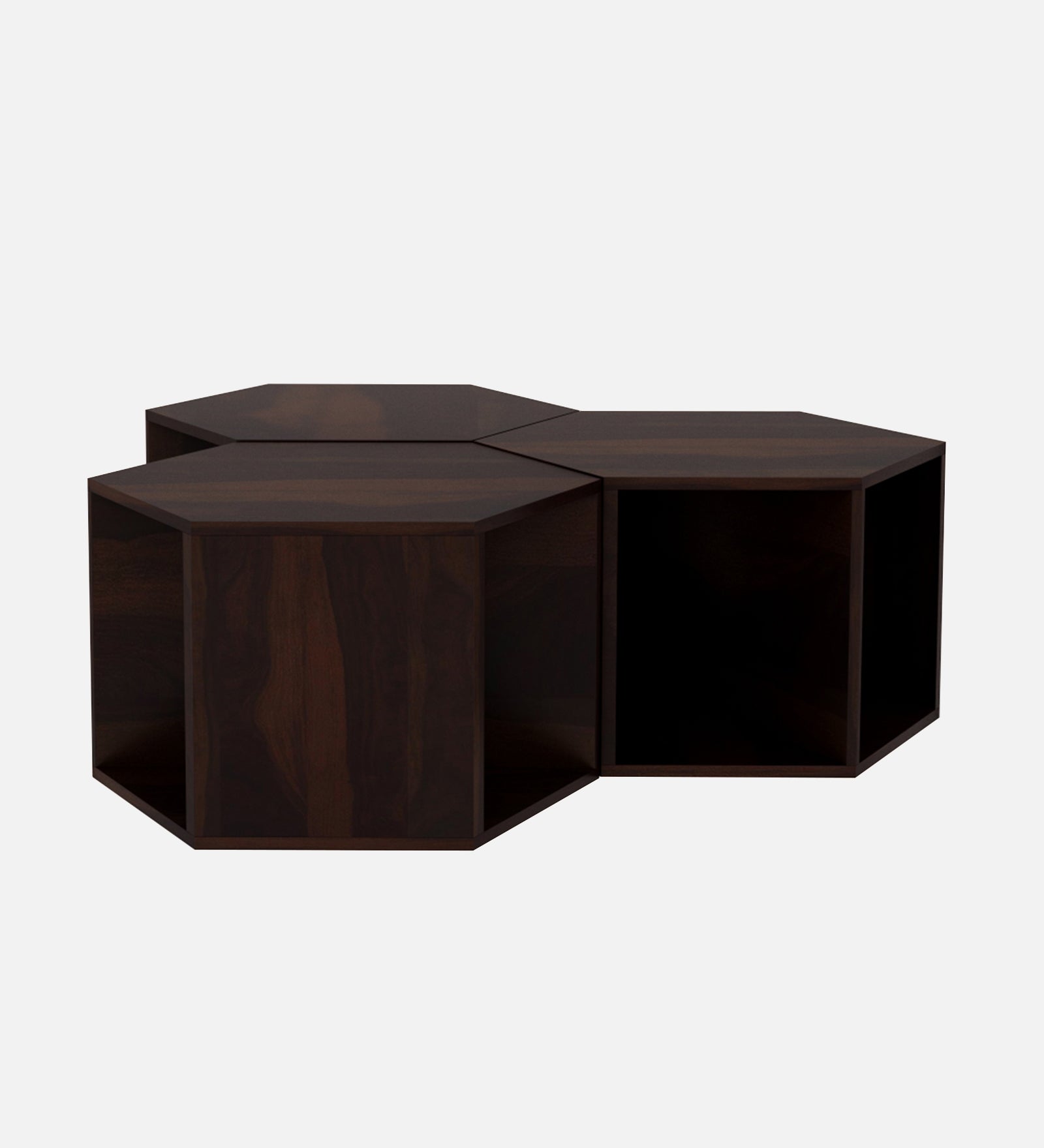 Mann Nesting Table In Dark Walnut Finish - Febonic Living