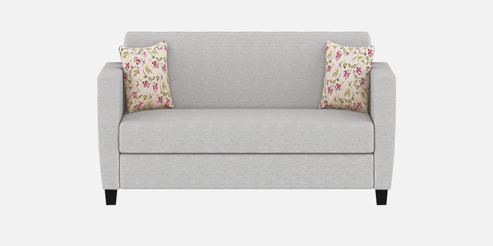 Gozi Fabric 2 Seater Sofa In Lit Grey Colour