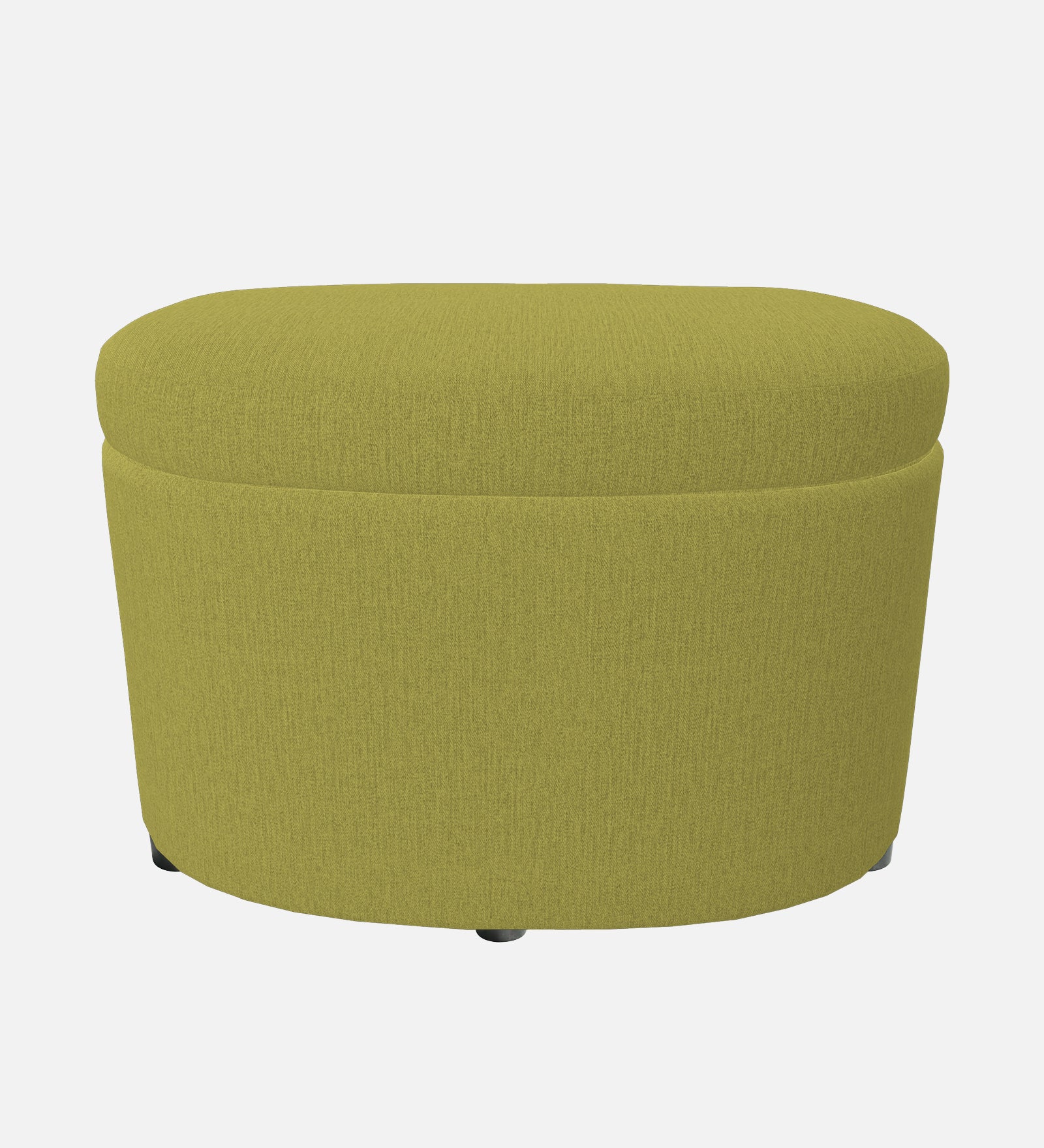 Ruggy Fabric Storage Ottoman in Parrot Green Colour - Febonic Living