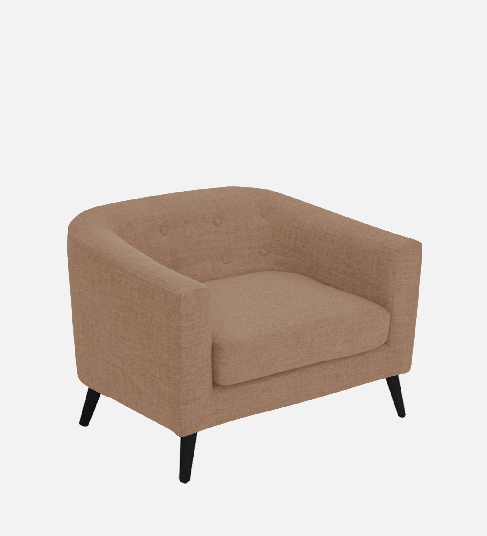 Casper Fabric 1 Seater Sofa In Cosmic Beige Colour - Febonic Living