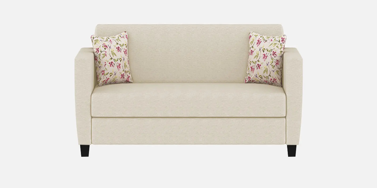Gozi Fabric 2 Seater Sofa In Ivory Cream Colour Febonic Living
