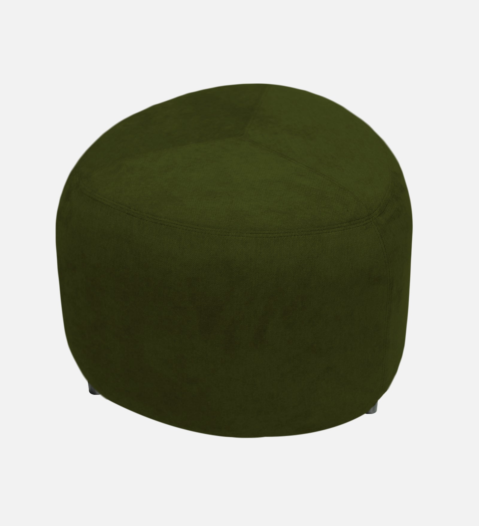 Keori Fabric Pouffe In Olive Green Colour - Febonic Living
