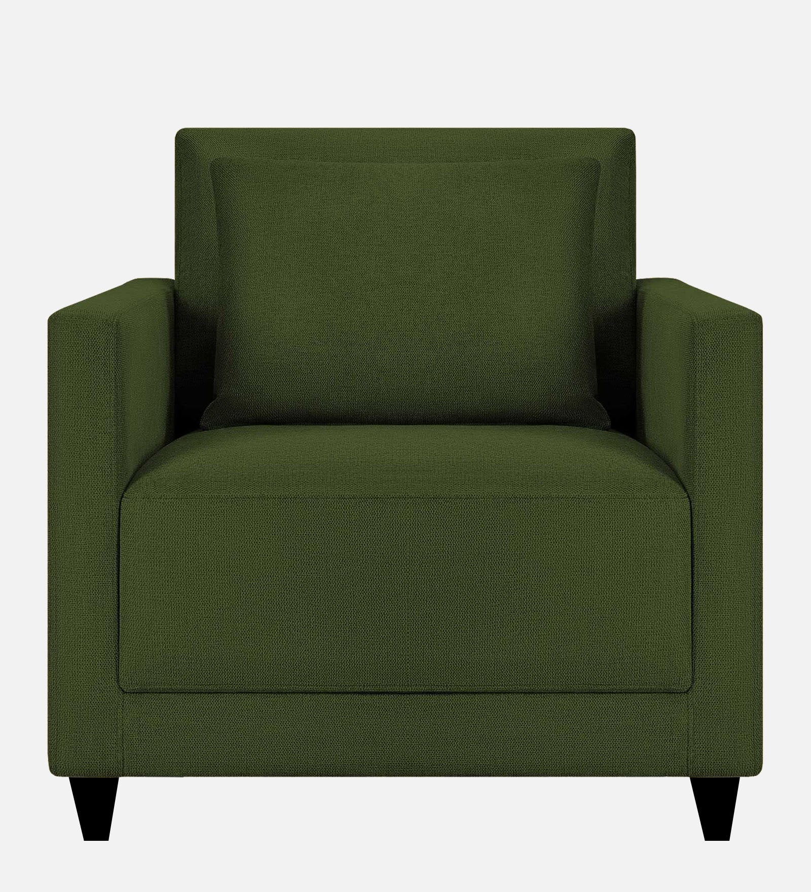 Kera Fabric 1 Seater Sofa In Olive Green Colour - Febonic Living
