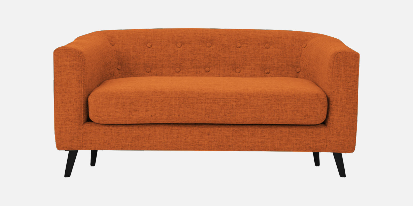 Casper Fabric 2 Seater Sofa In Vivid Orange Colour - Febonic Living