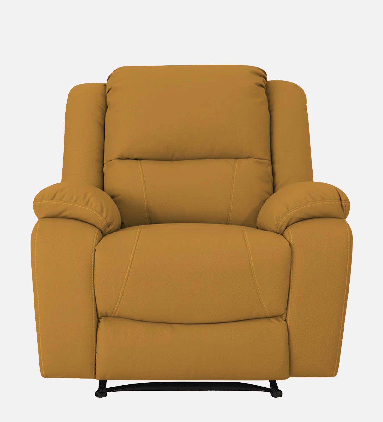Adley Fabric 1 Seater Manual Recliner In Blush Yellow Colour - Febonic Living