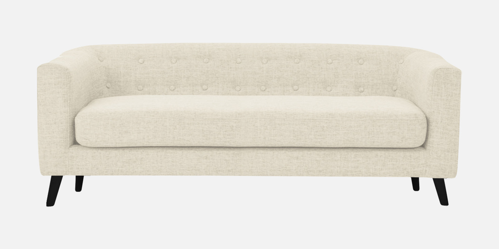 Casper Fabric 3 Seater Sofa In Ivory Cream Colour - Febonic Living