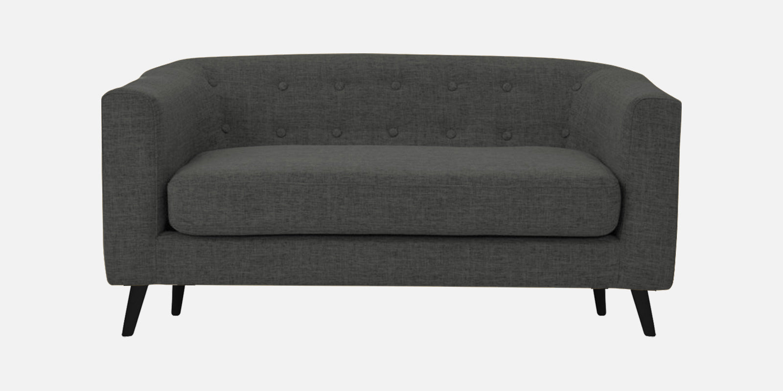 Casper Fabric 2 Seater Sofa In Charcoal Grey Colour - Febonic Living