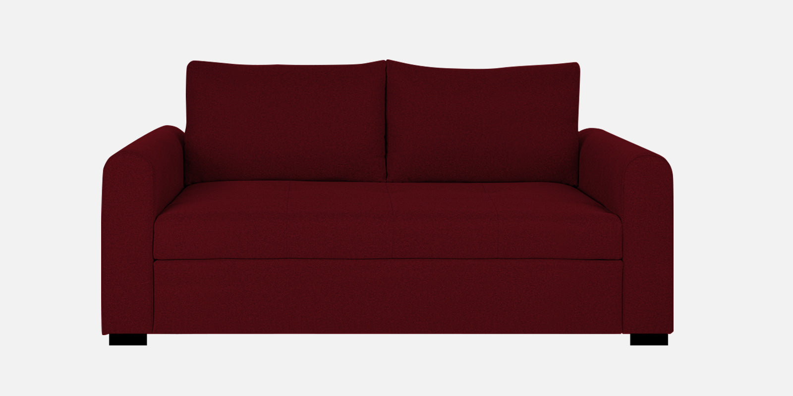 Sigma Fabric 2 Seater Sofa In Ruby Red Colour