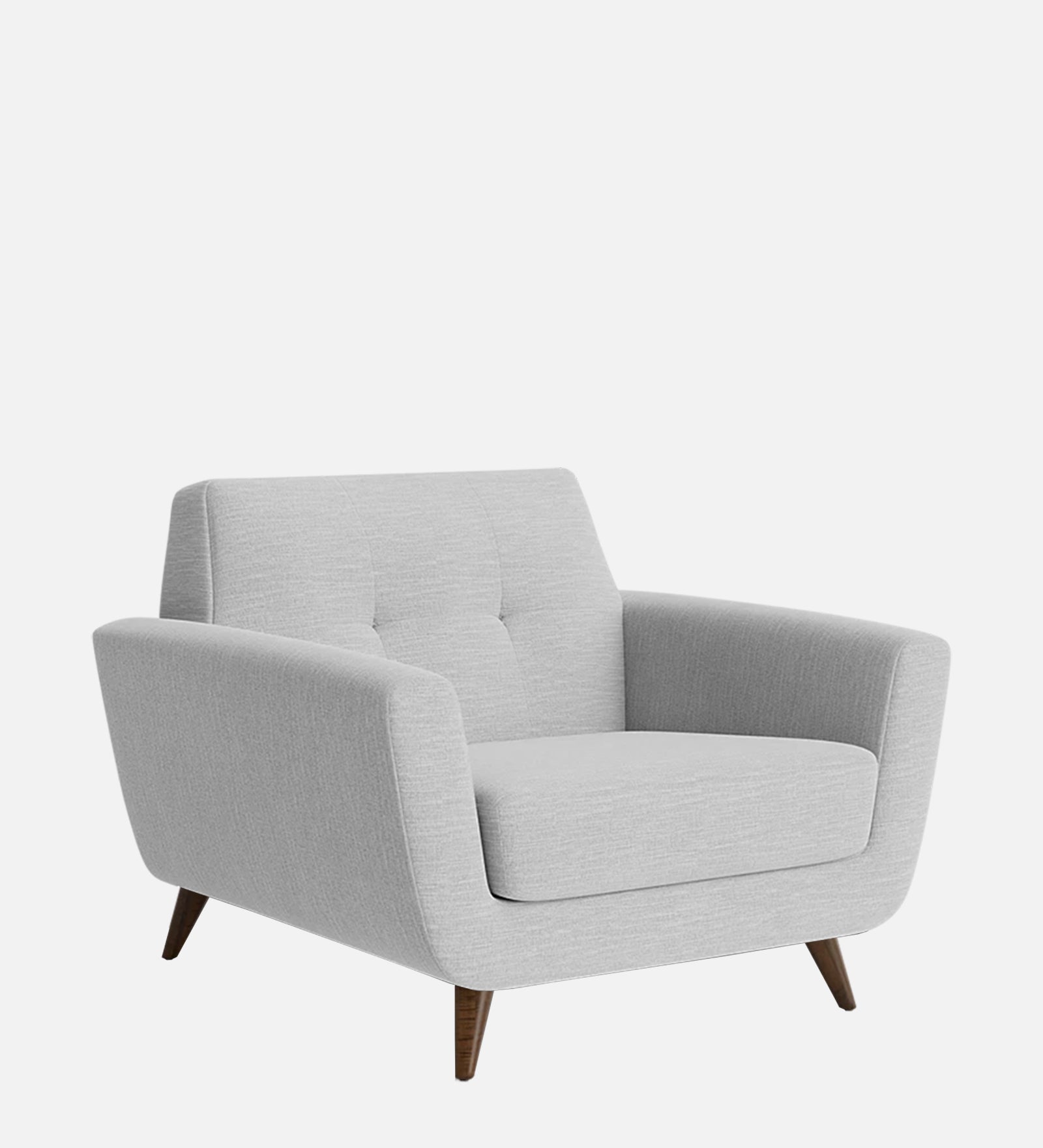 Jasmin Fabric 1 Seater Sofa In Lit Grey Colour - Febonic Living