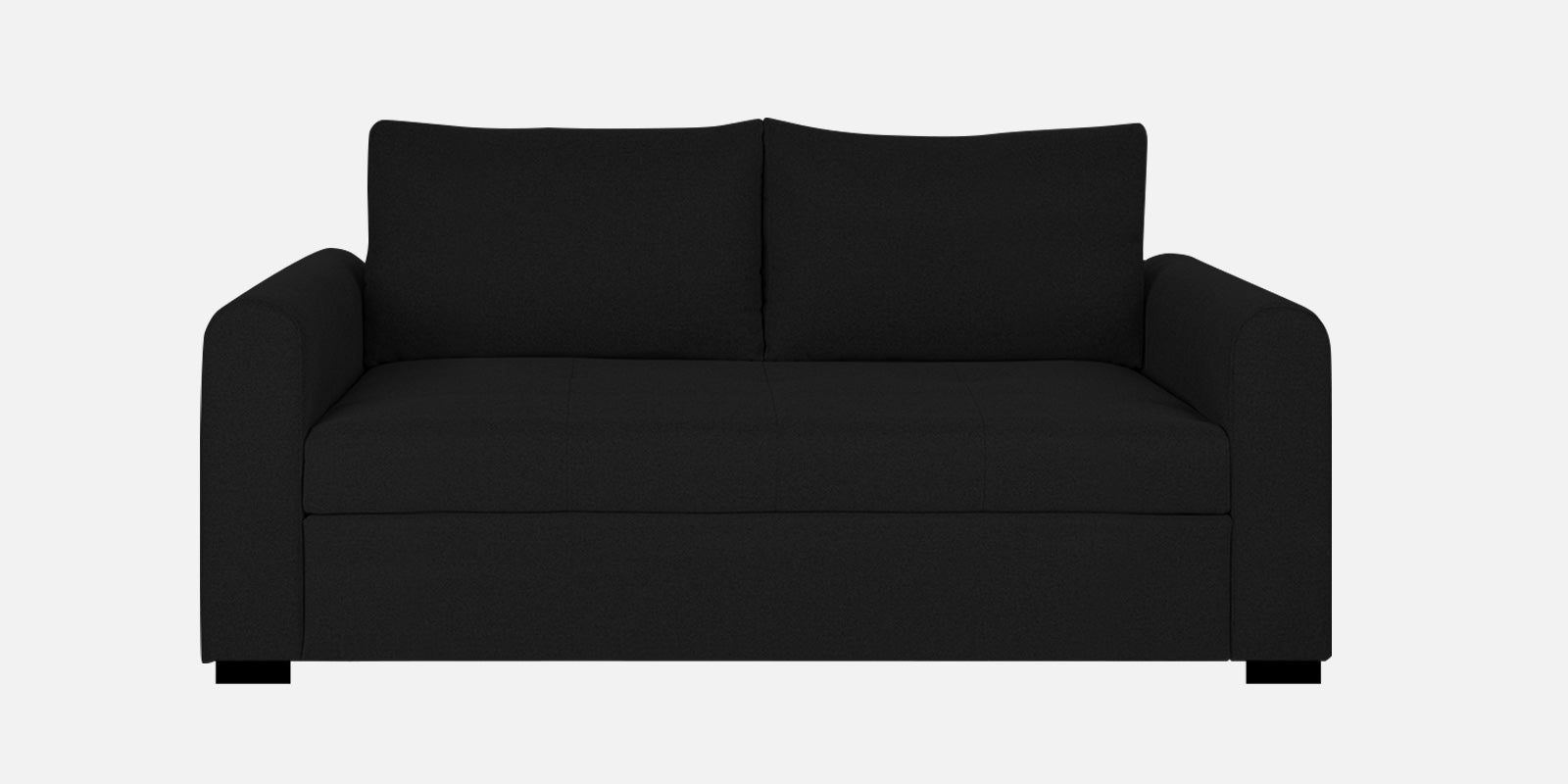 Sigma Fabric 2 Seater Sofa In Zed Black Colour - Febonic Living